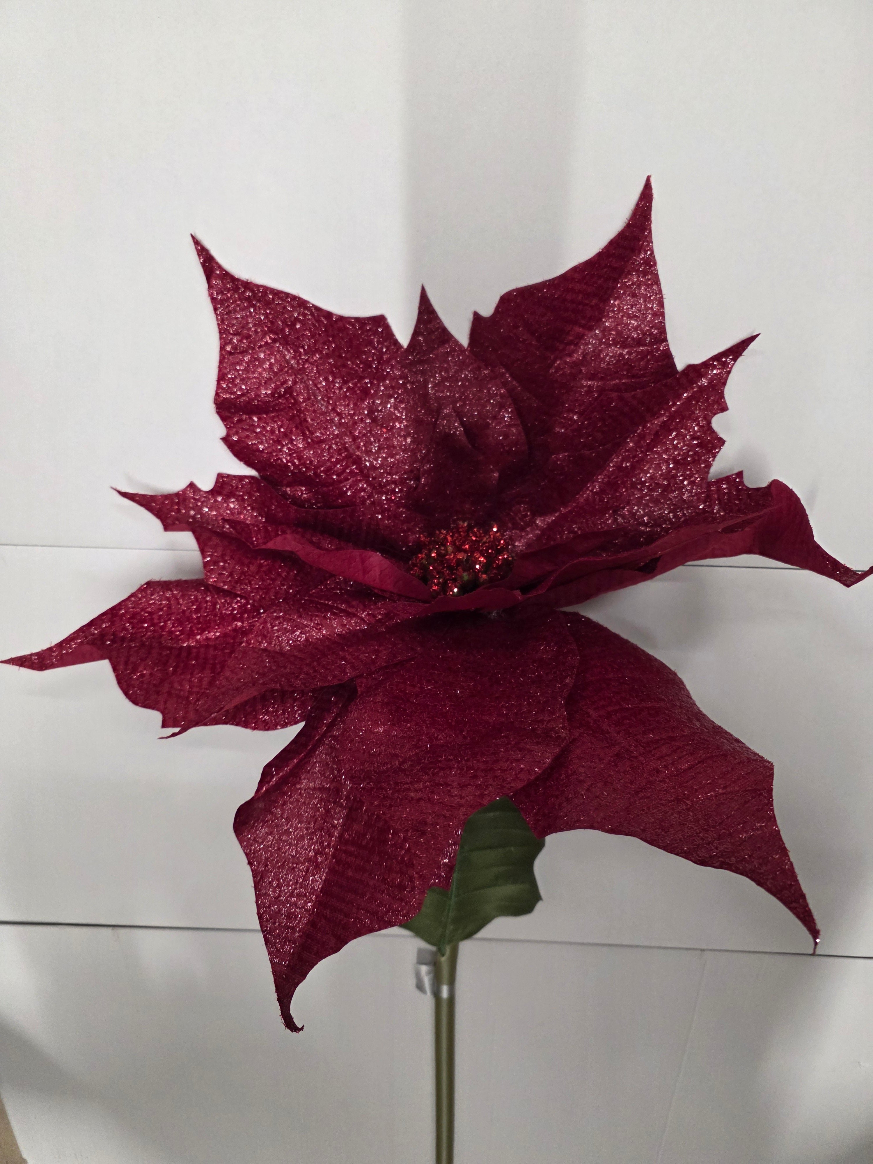 Giant Pionsettia Burgundy 135cm