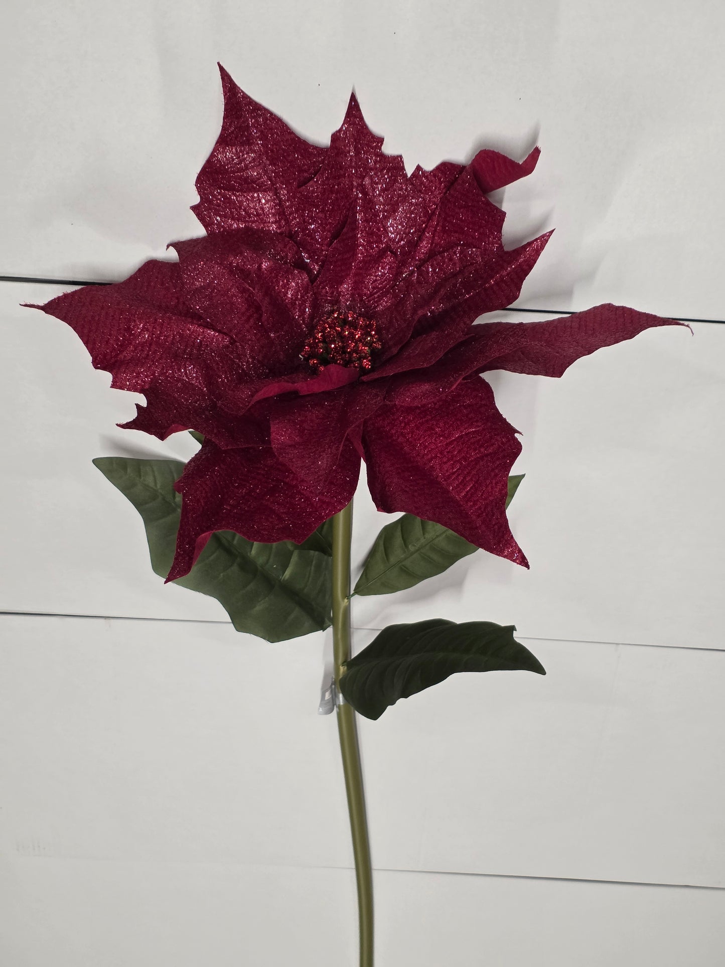 Giant Pionsettia Burgundy 135cm