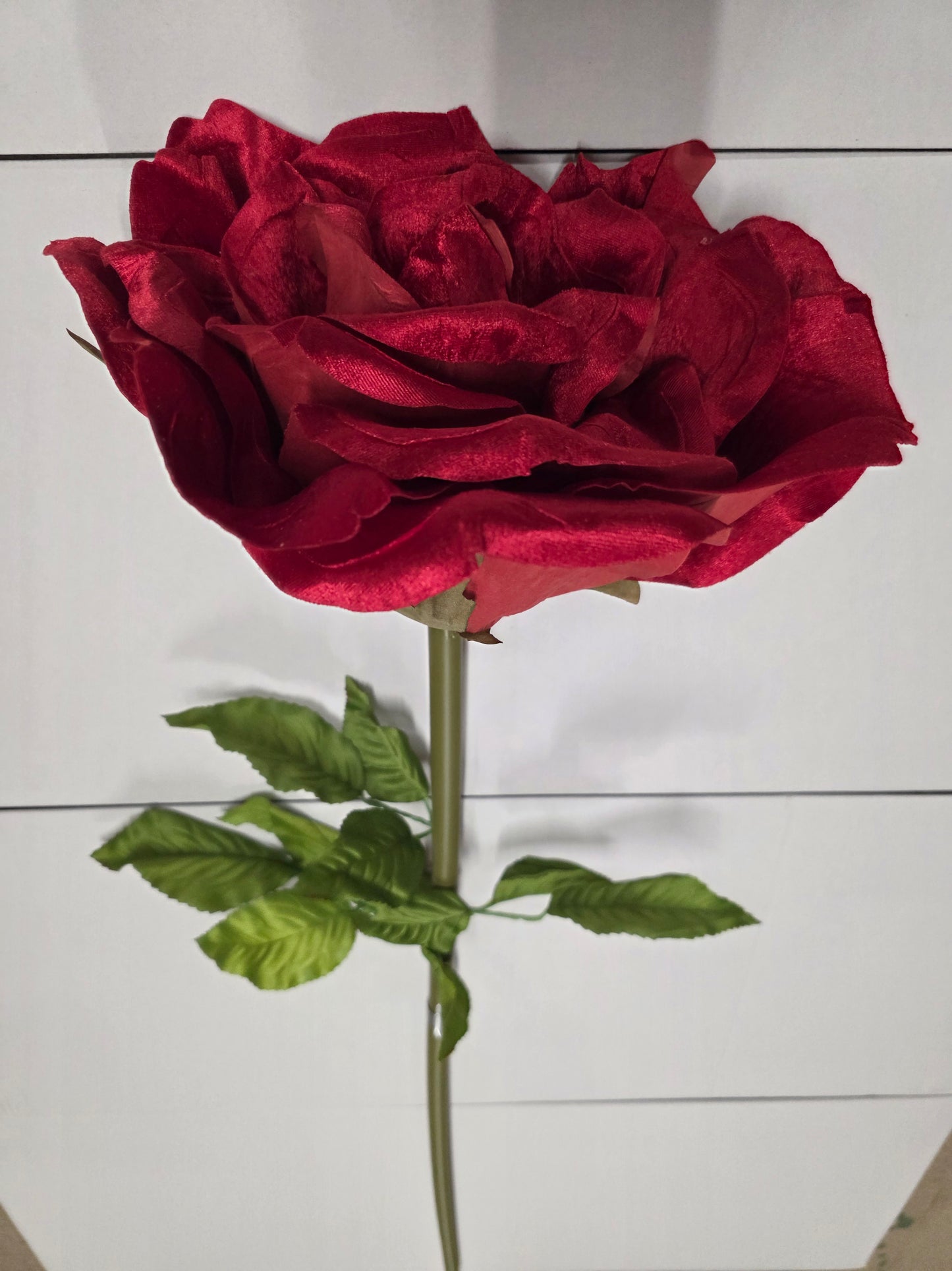 Giant Rose Velvet Red 116cm