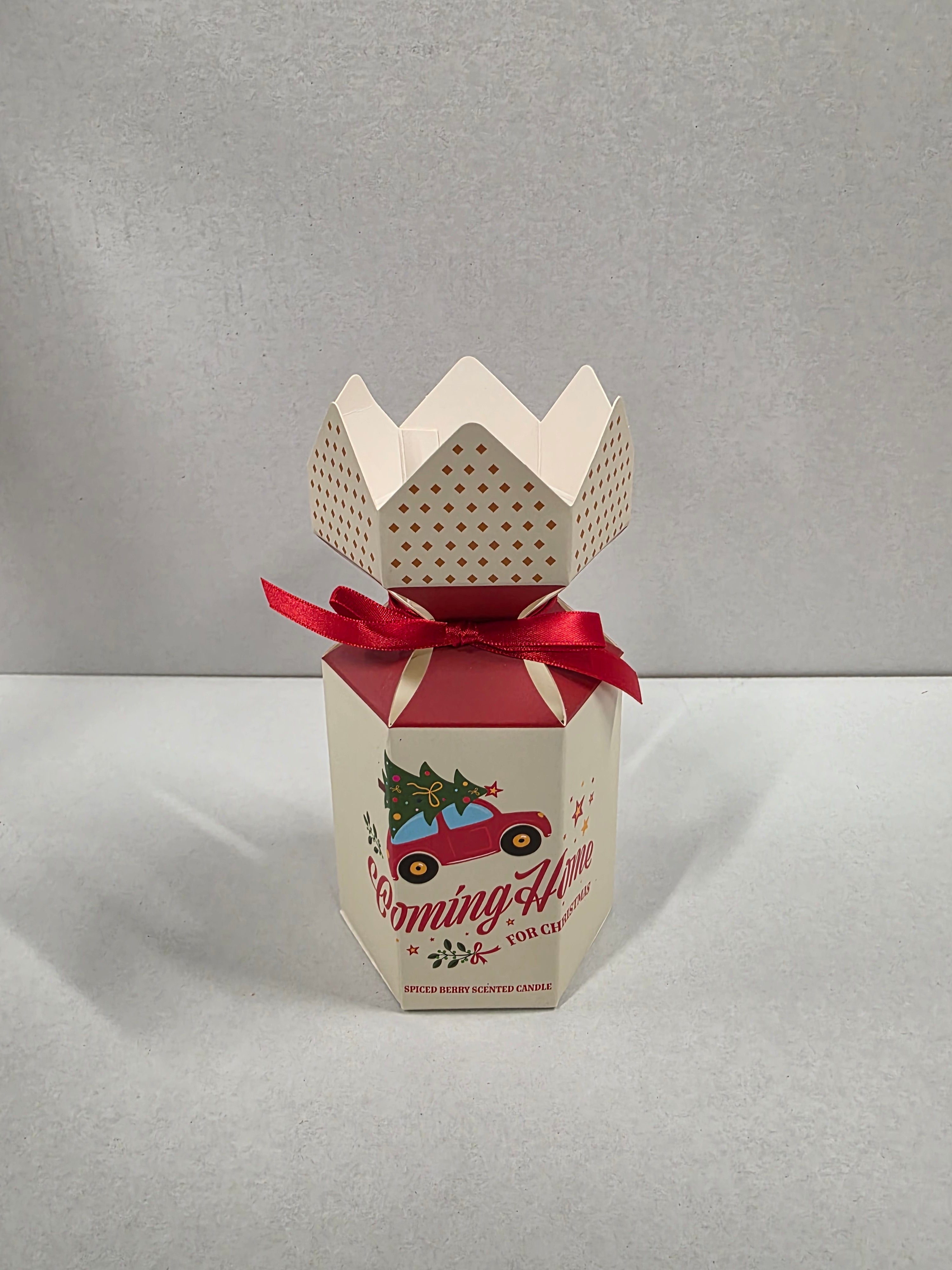 Candle Gift Coming Home Berry 8x8cm
