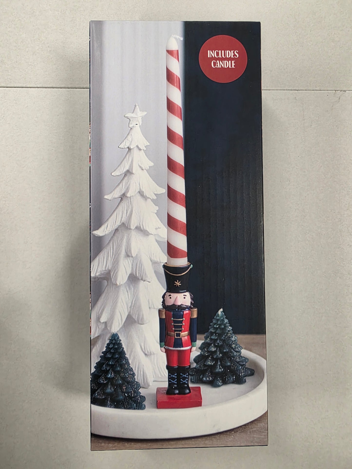 Candle Holder Nutcracker With Candle