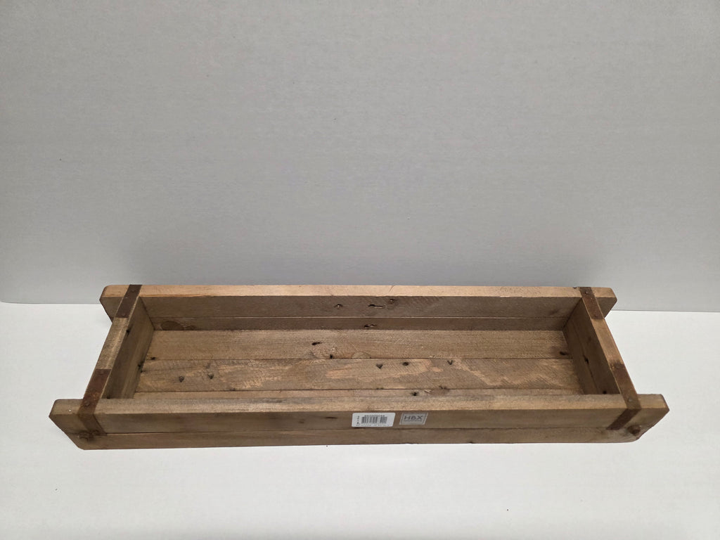 Wooden Tray Smoke Oak 58x15x8cm