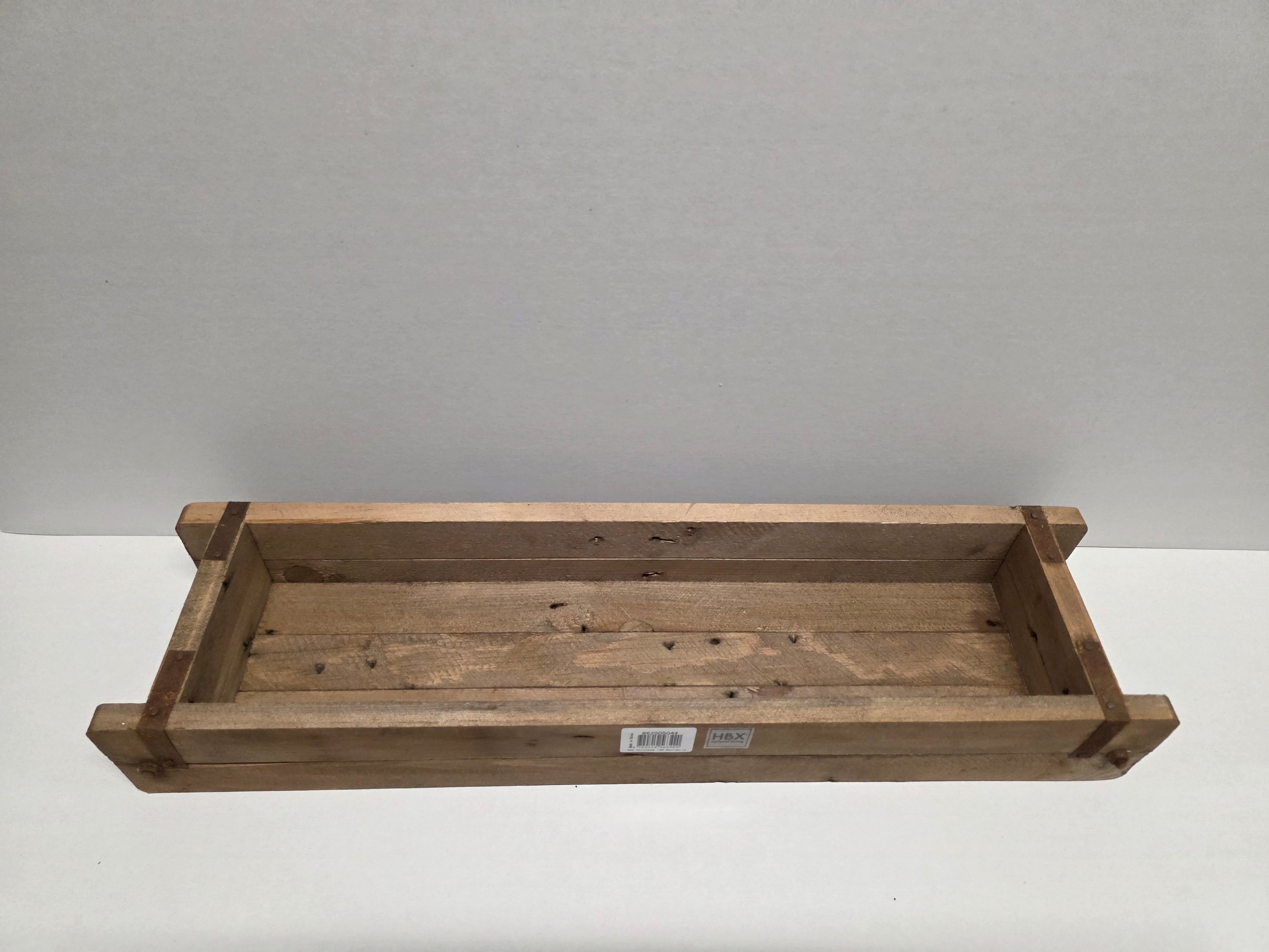 Wooden Tray Smoke Oak 58x15x8cm