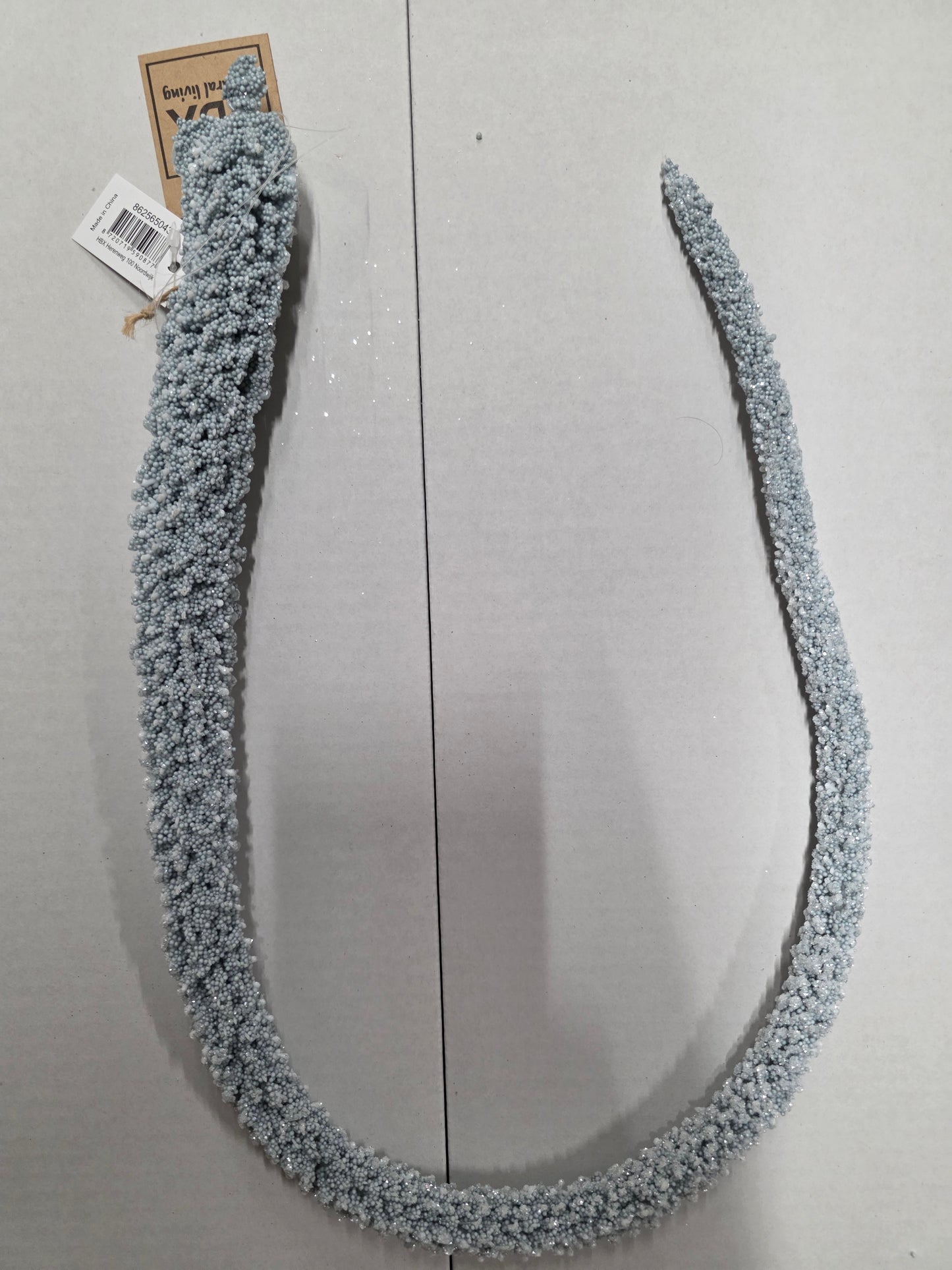 Hanger Icicle Glitter Silver 80cm