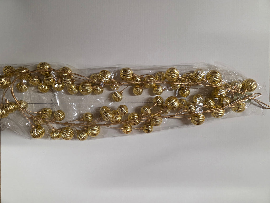 Garland Bauble Gold 180cm