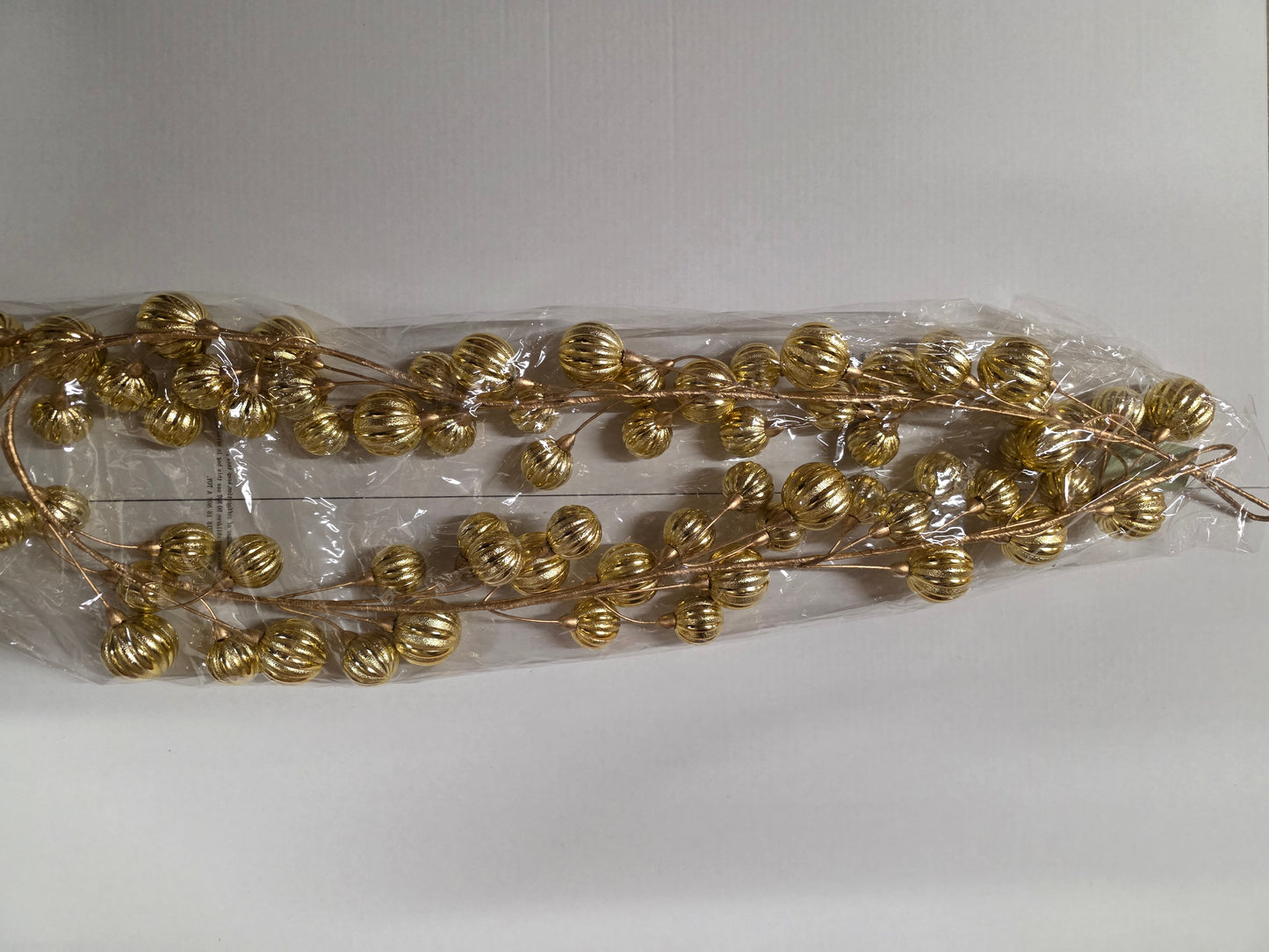 Garland Bauble Gold 180cm