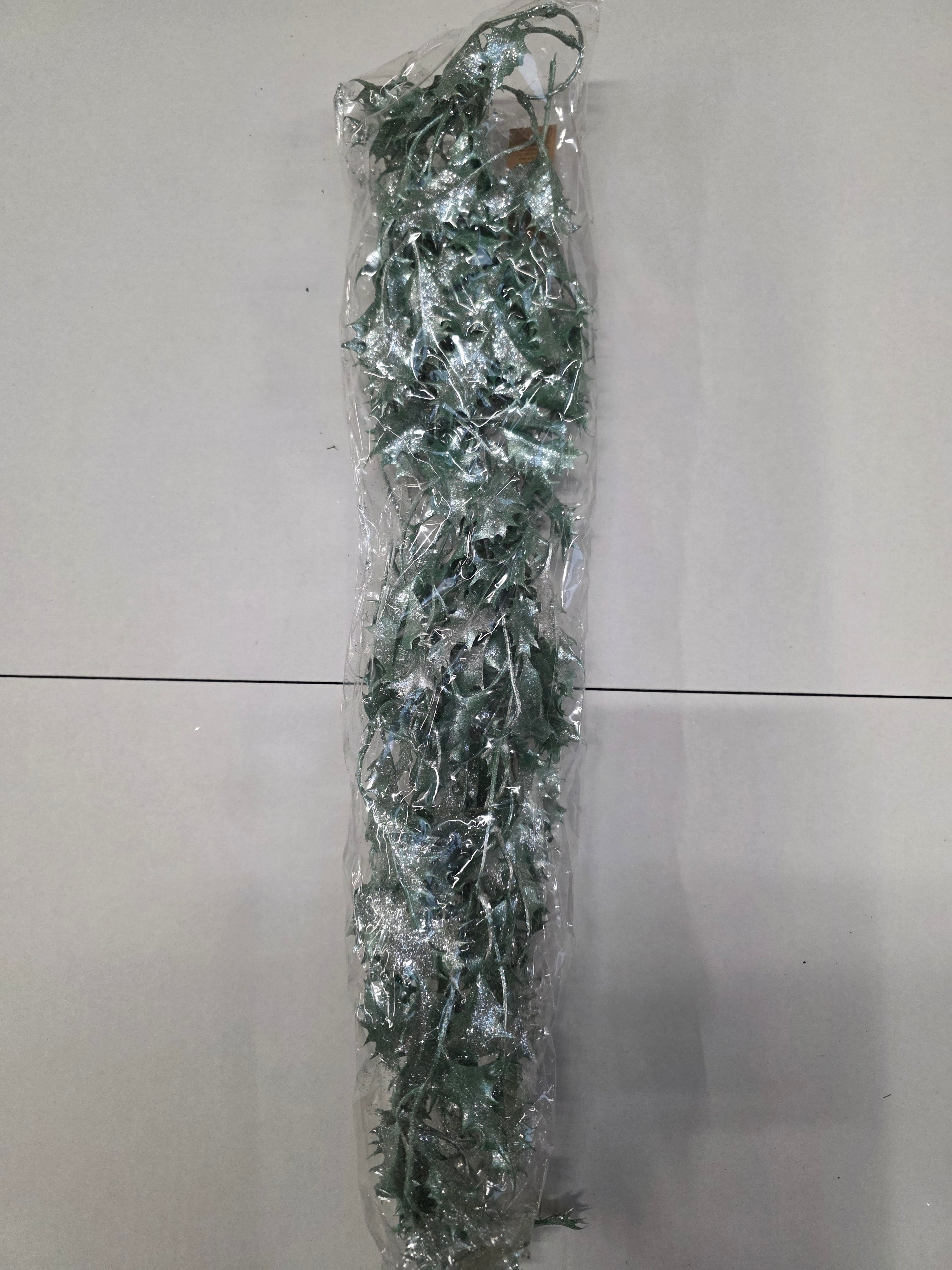 Garland Glittered Holly 180cm