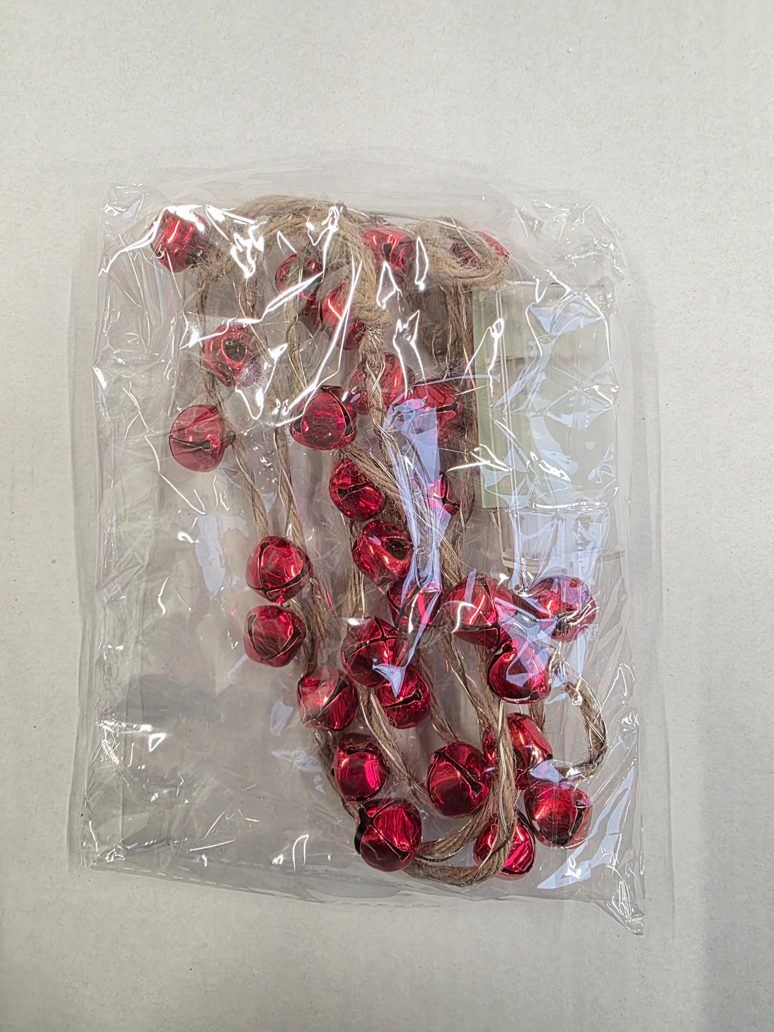 Garland L E D Bell Red 180cm