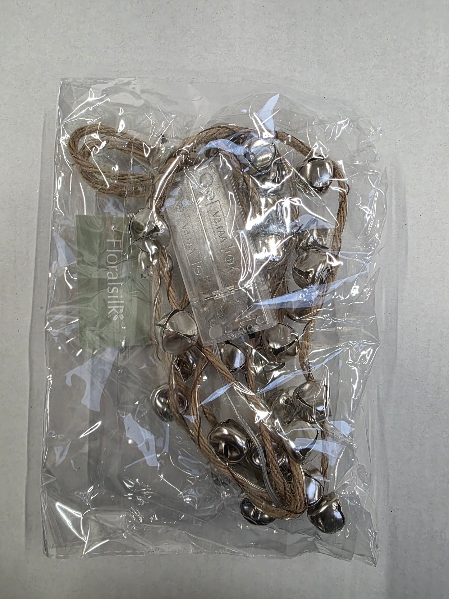 Garland L E D Bell Silver 180cm