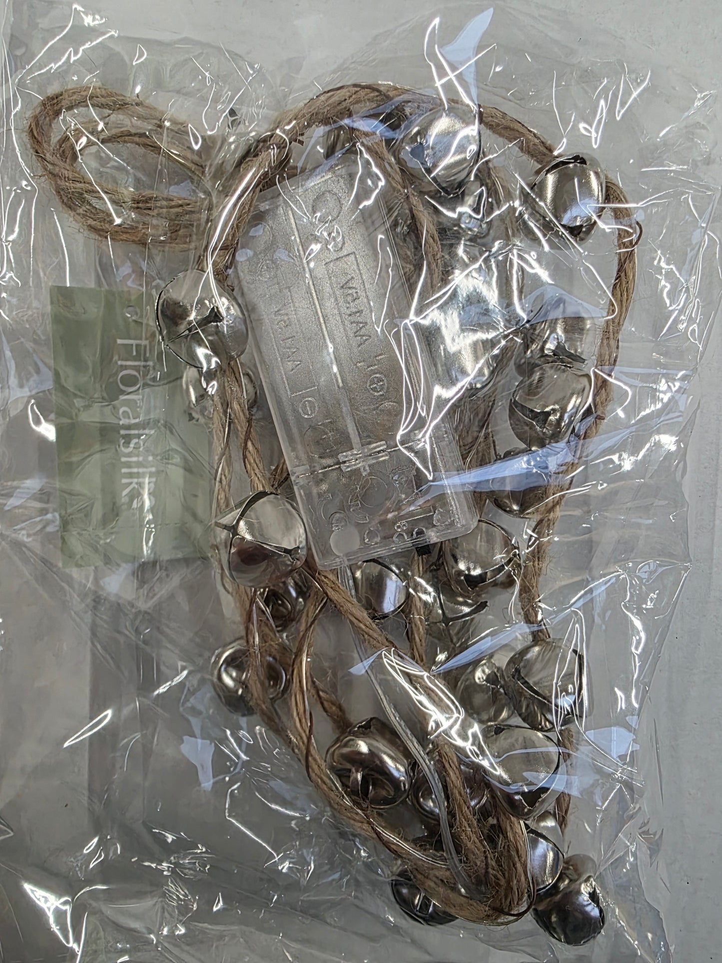 Garland L E D Bell Silver 180cm