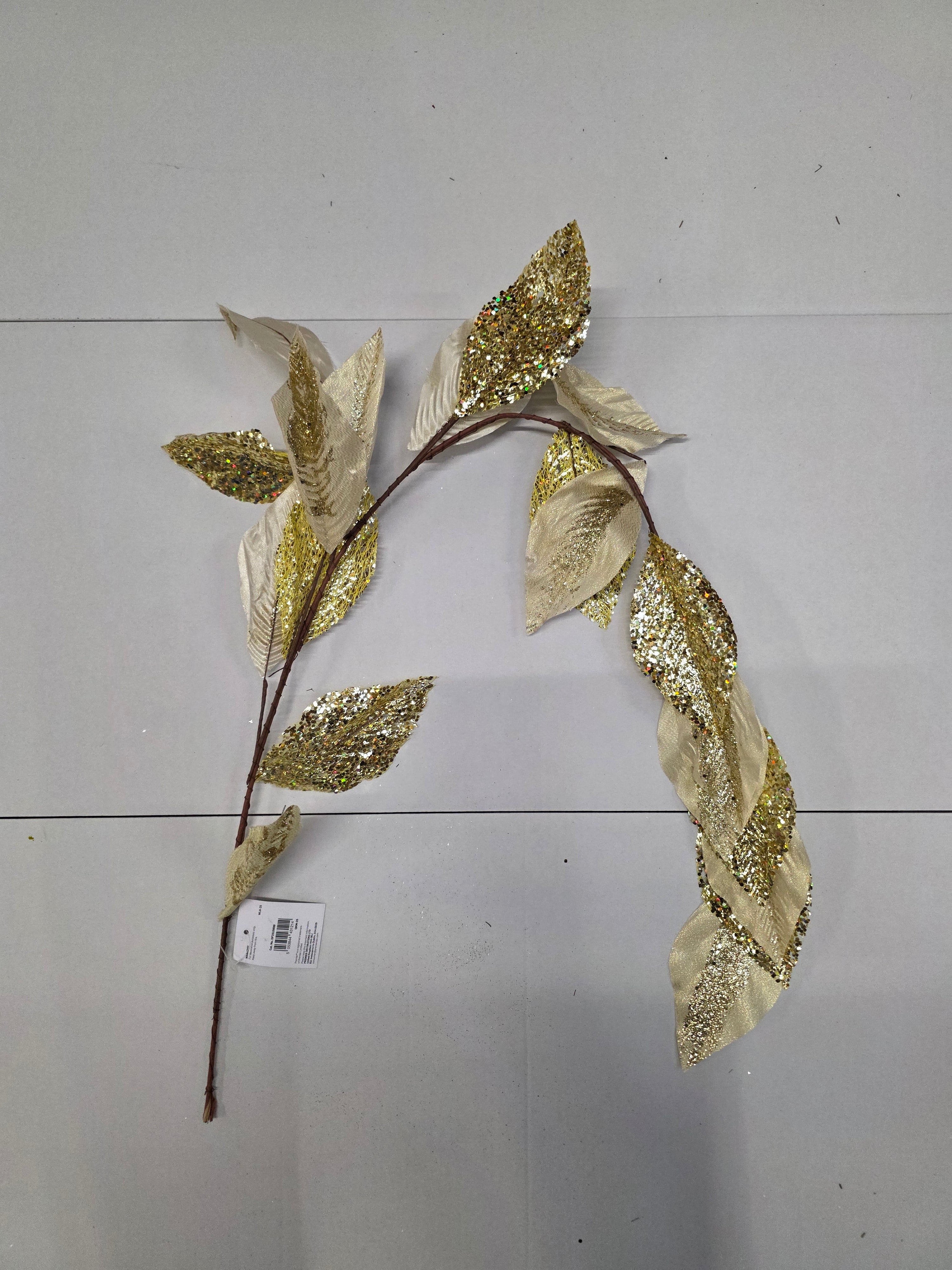 Garland Metallic Leaf Gold 1.2m