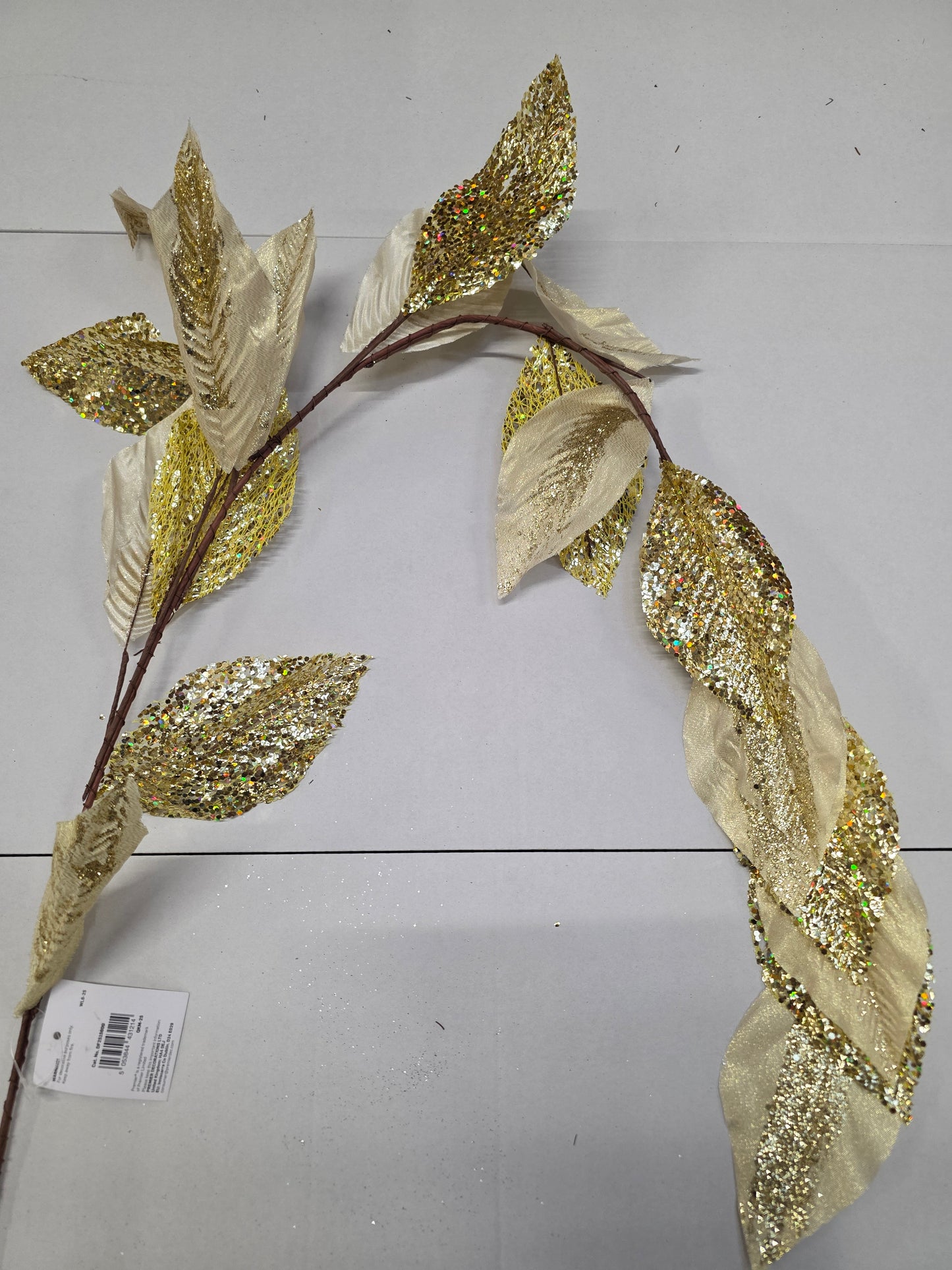 Garland Metallic Leaf Gold 1.2m