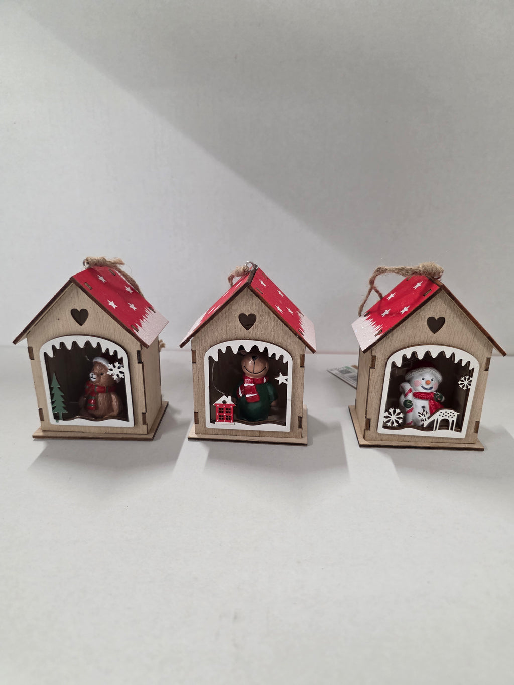 Hanger Led Xmas House 11cm (ANY 1)