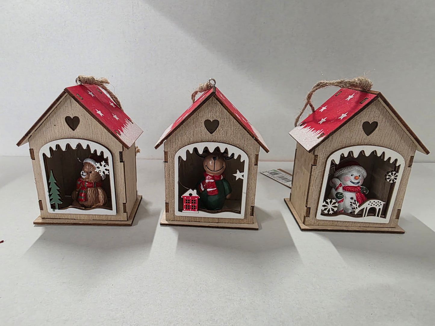 Hanger Led Xmas House 11cm (ANY 1)