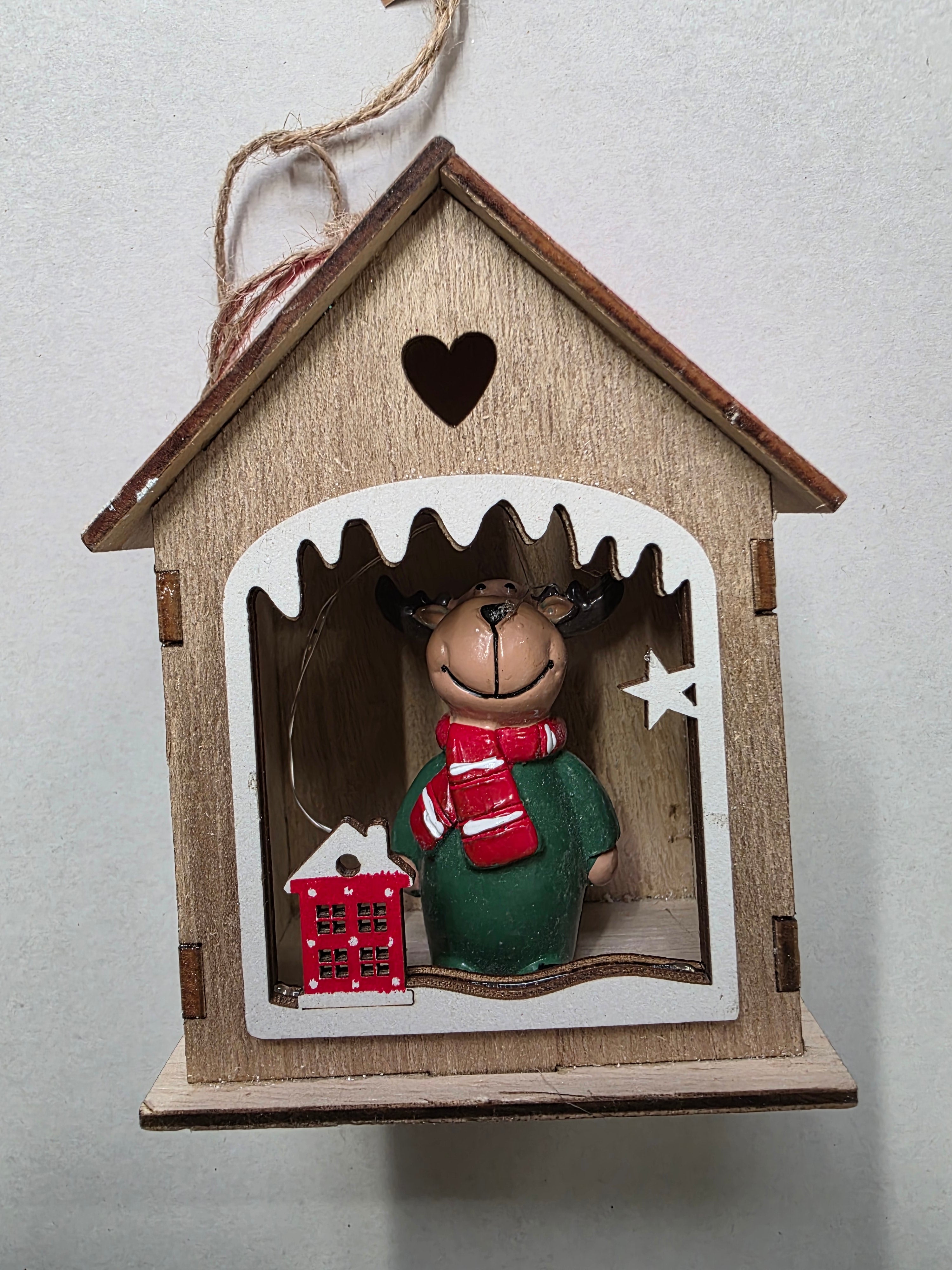 Hanger Led Xmas House 11cm (ANY 1)