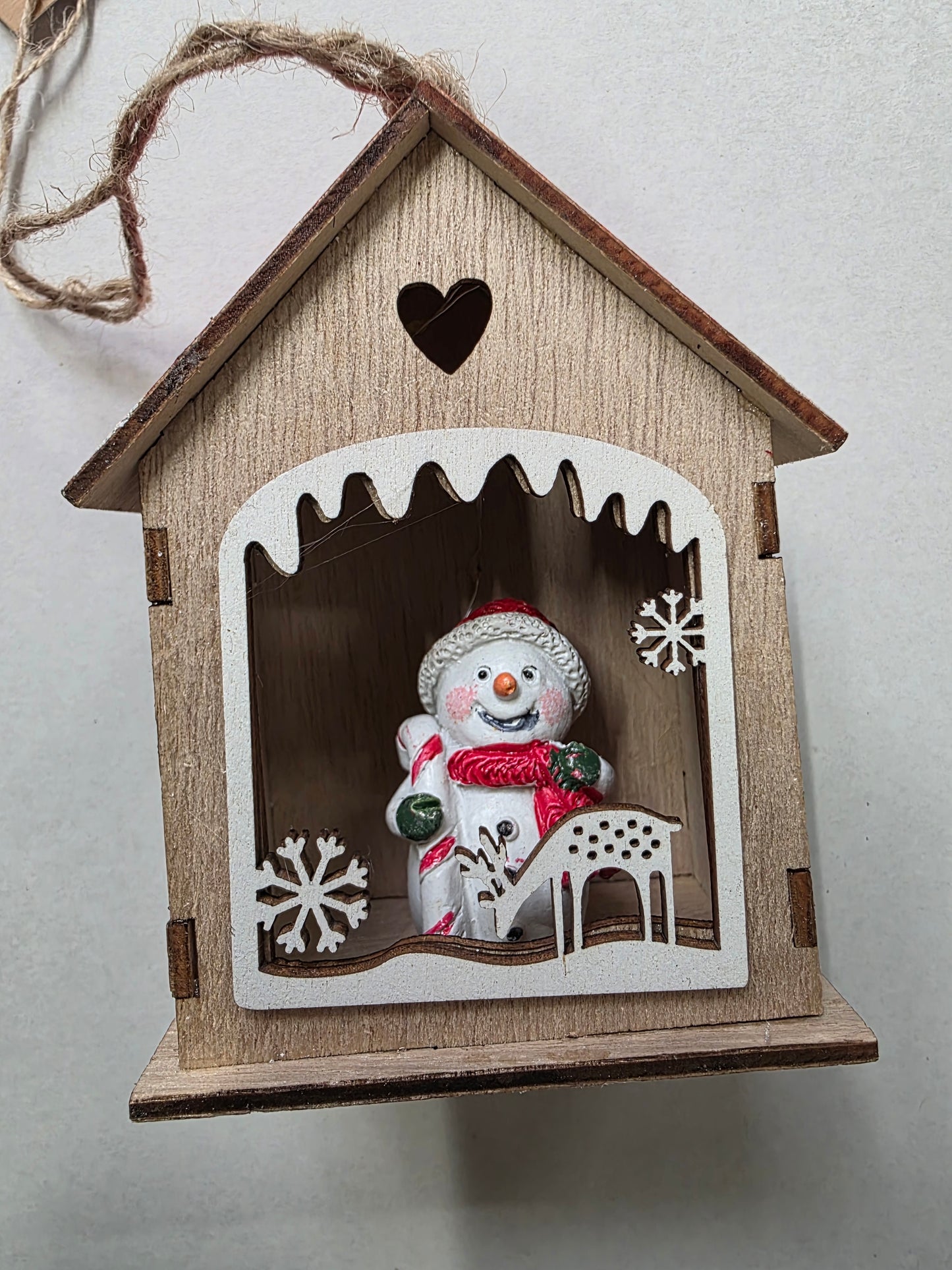 Hanger Led Xmas House 11cm (ANY 1)