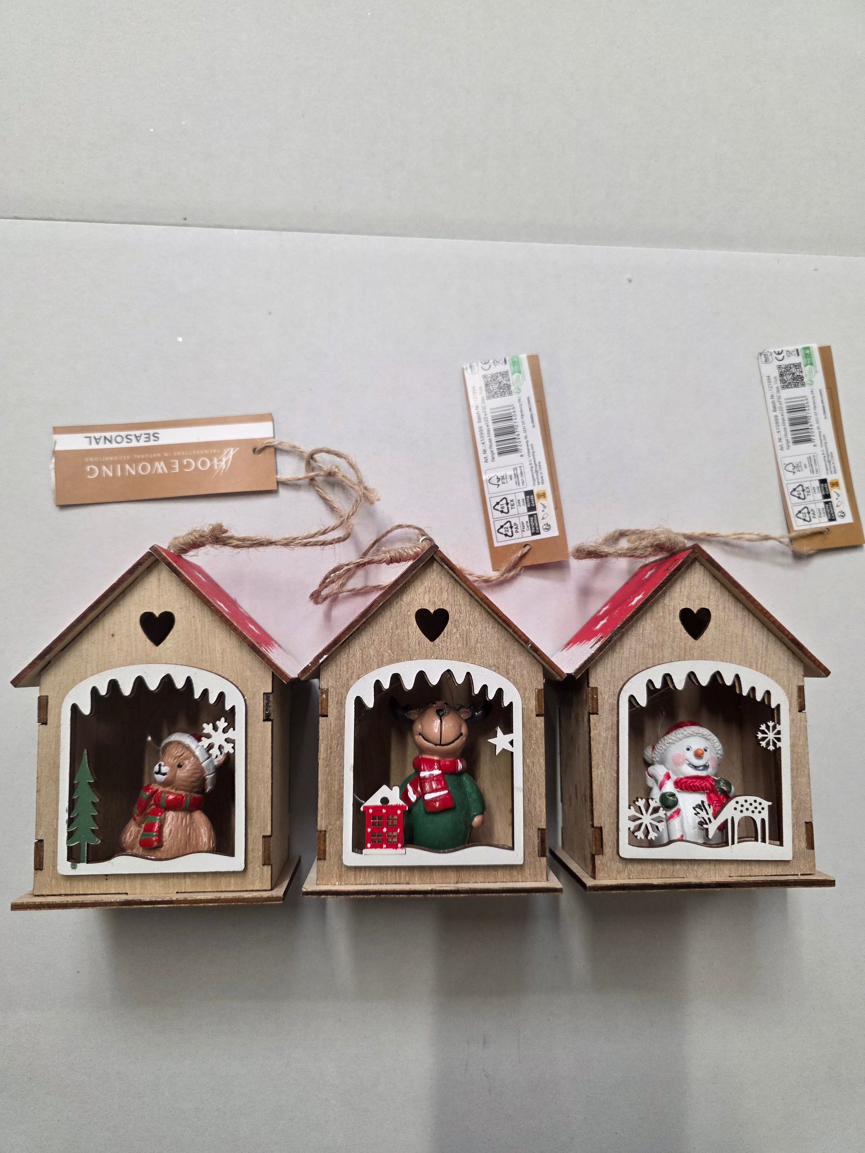 Hanger Led Xmas House 11cm (ANY 1)