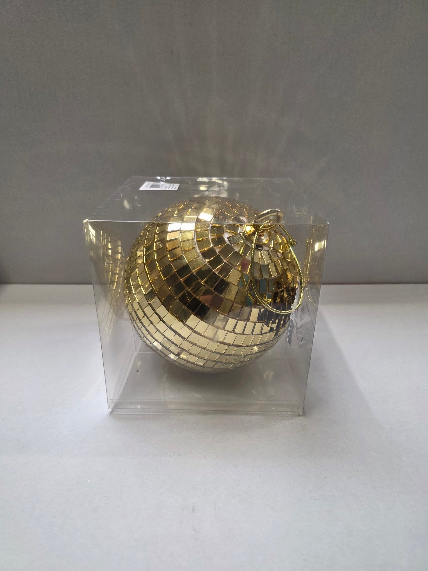 Bauble Mirror Ball Gold 15cm