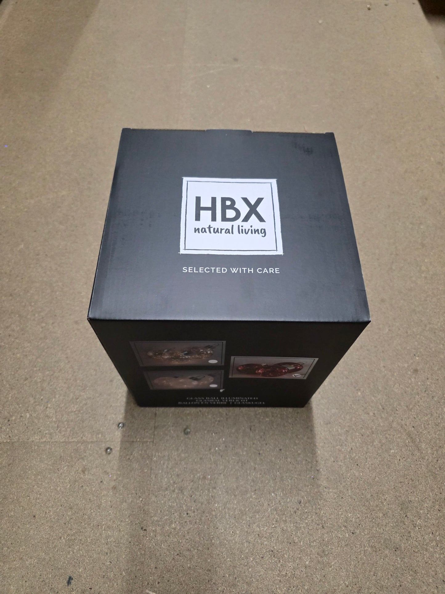 L E D Bauble Glass Twinkle Red 20cm