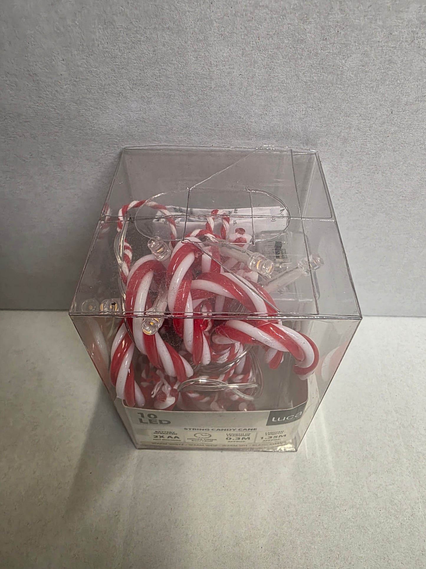 L E D Candy Cane Warm White 165cm