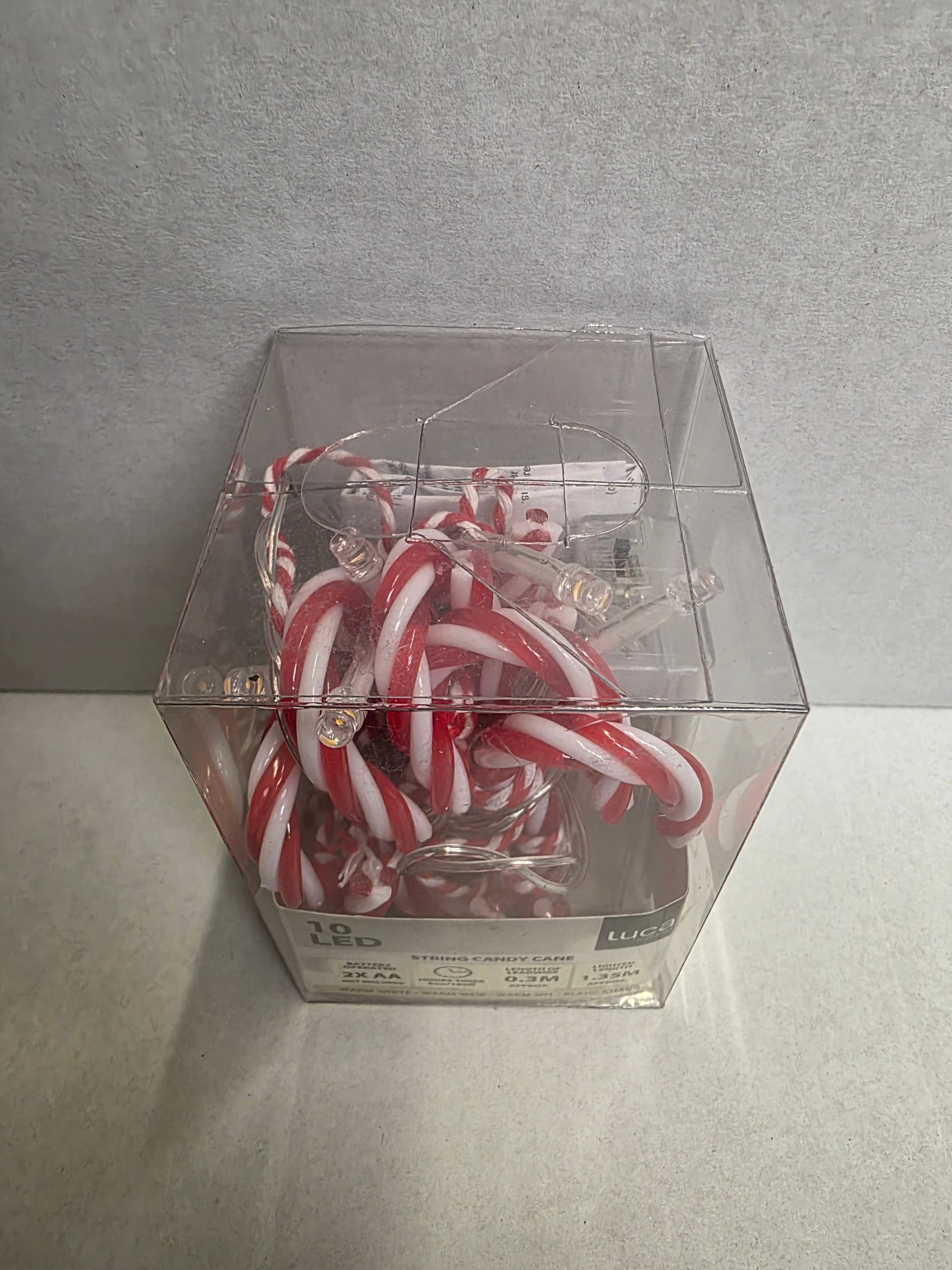 L E D Candy Cane Warm White 165cm