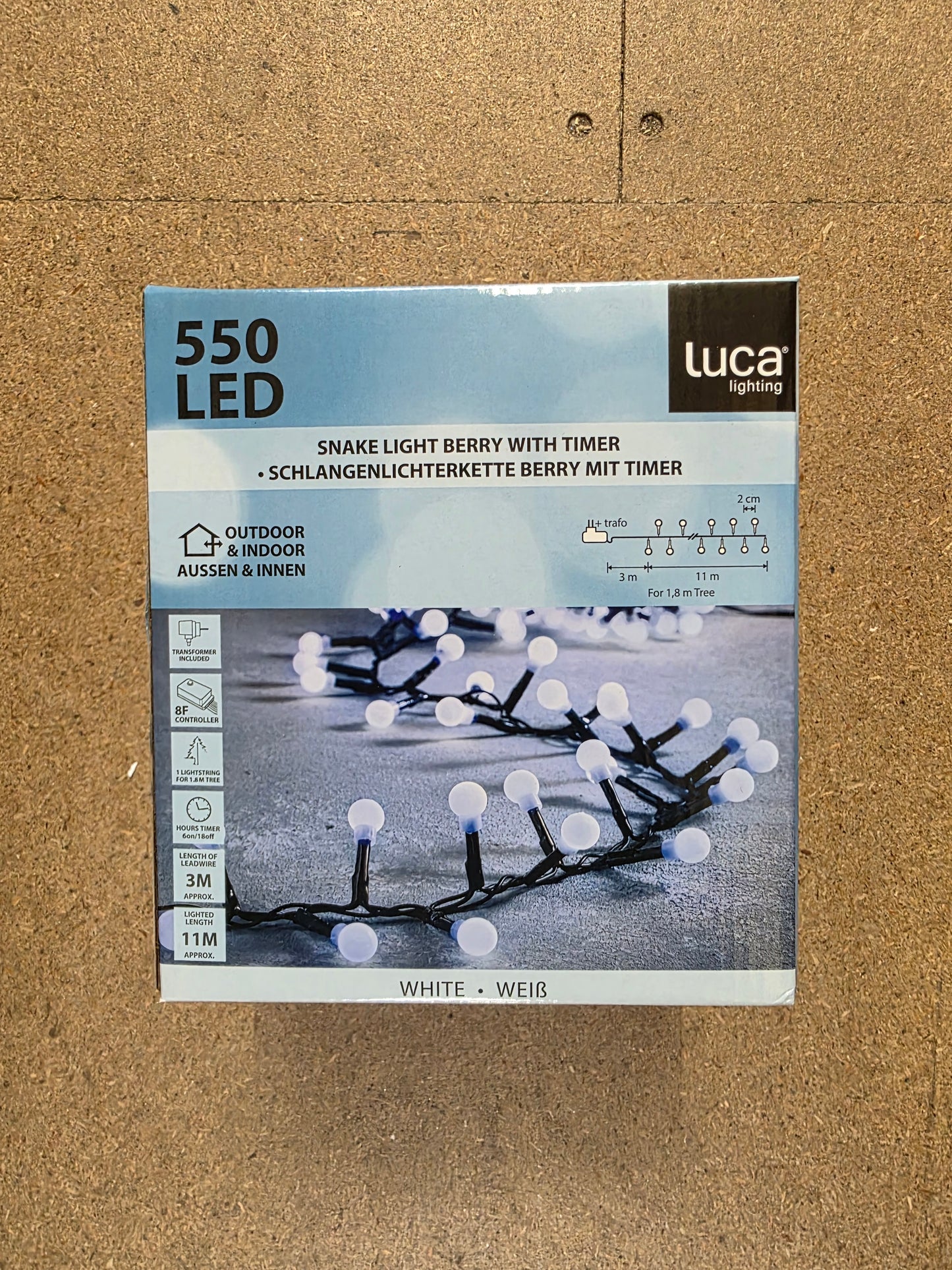 L E D Snake Light Berry White 550