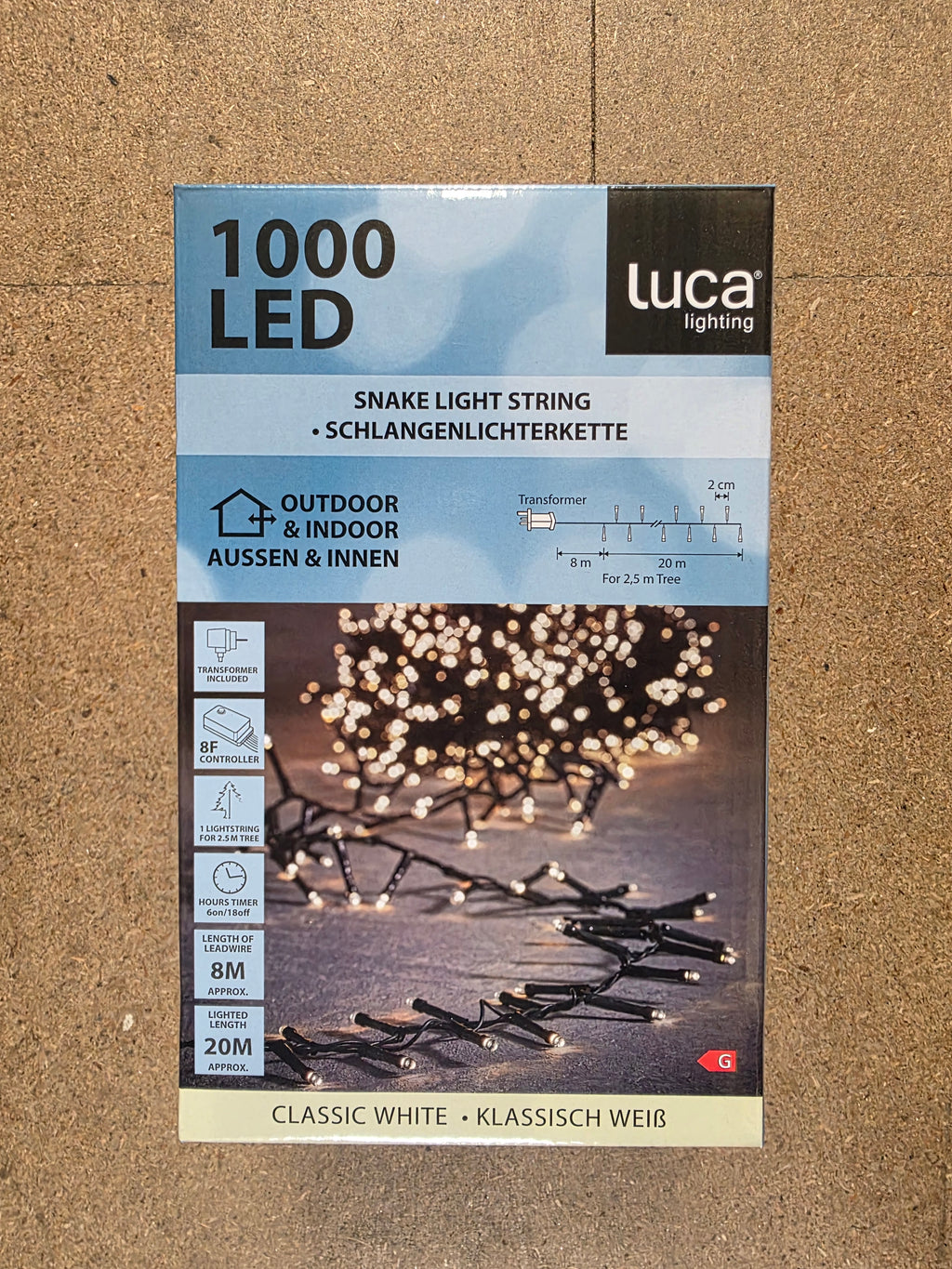 L E D Snake Light Classic White 2000cm