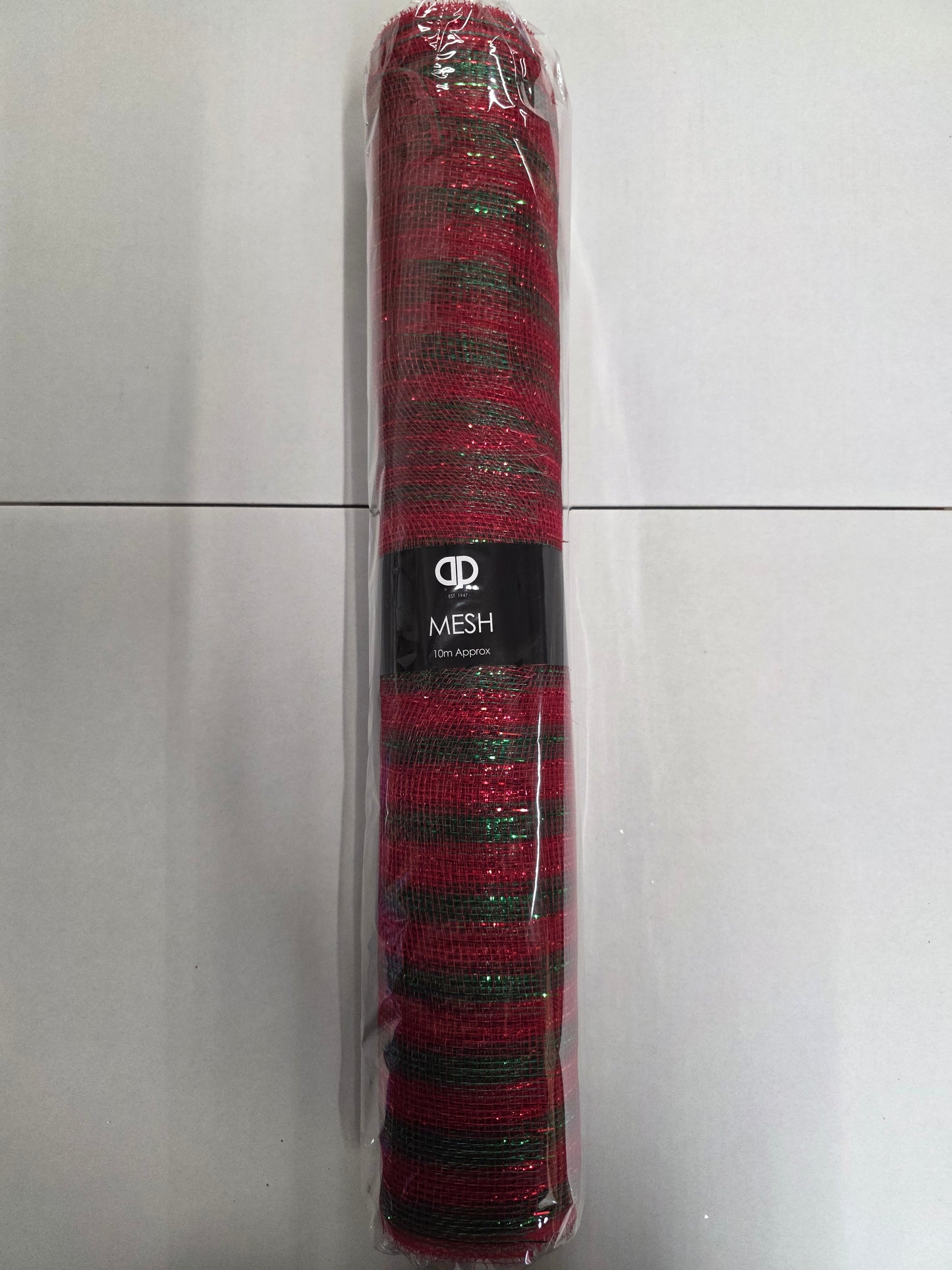 Deco Mesh Red Green 50cm X 10m
