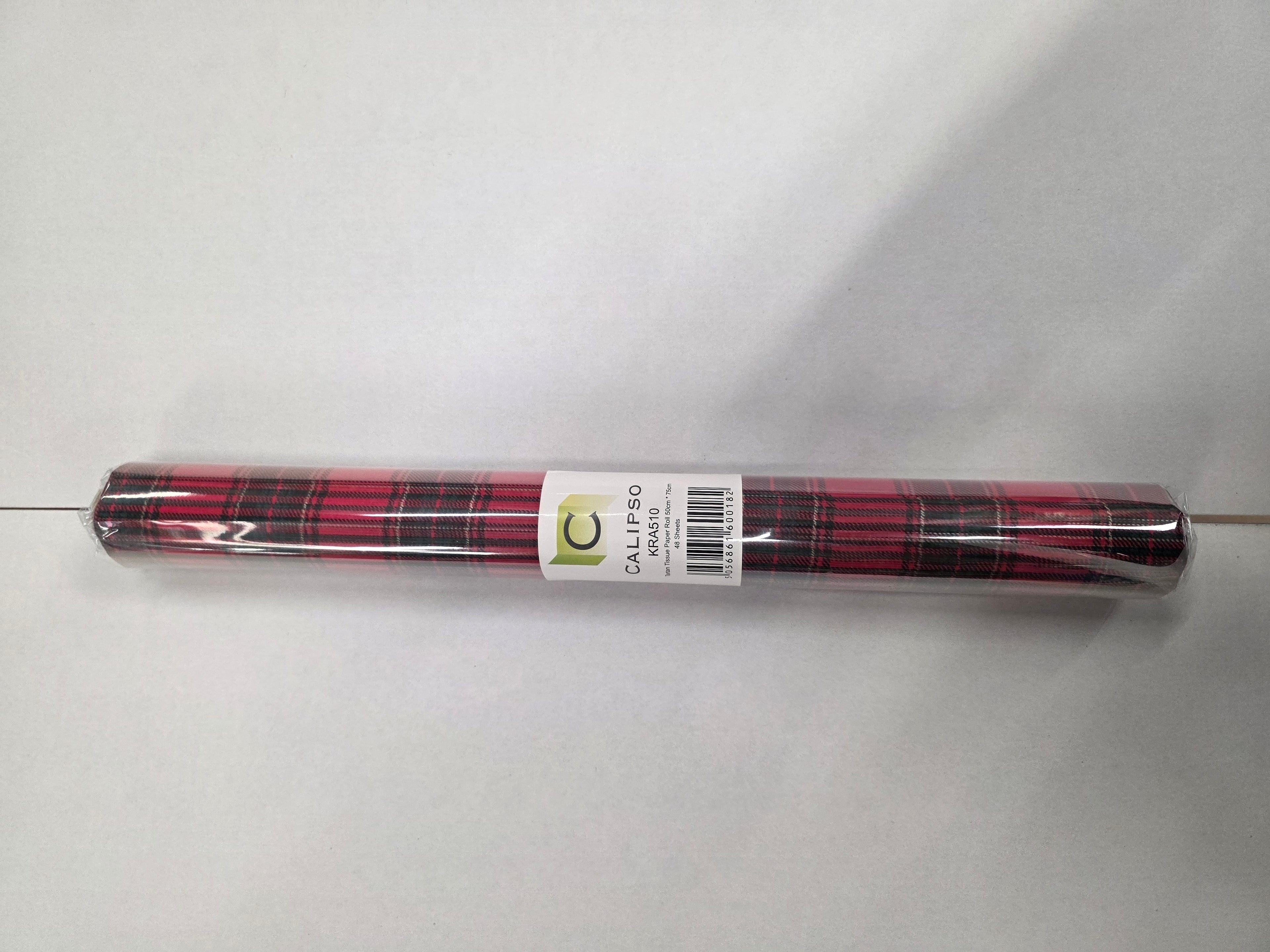 Tissue Tartan Roll 48 Sheets 50 X 75cm