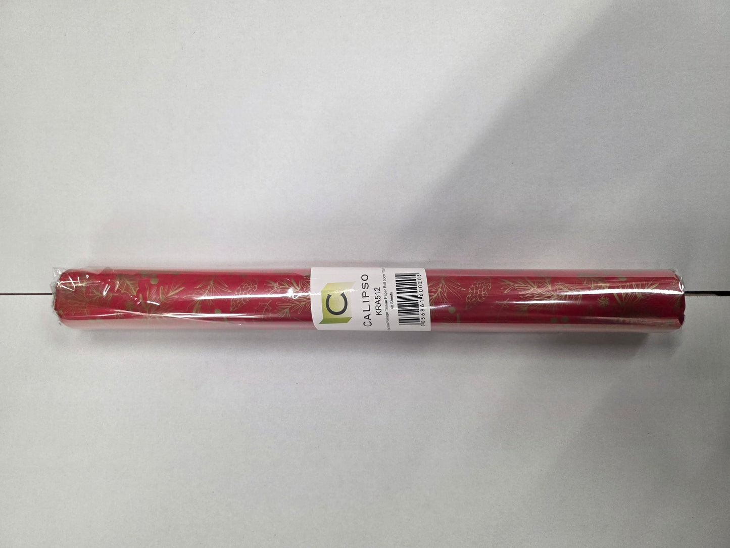 Tissue Xmas Foliage X48 Red 50 X75cm