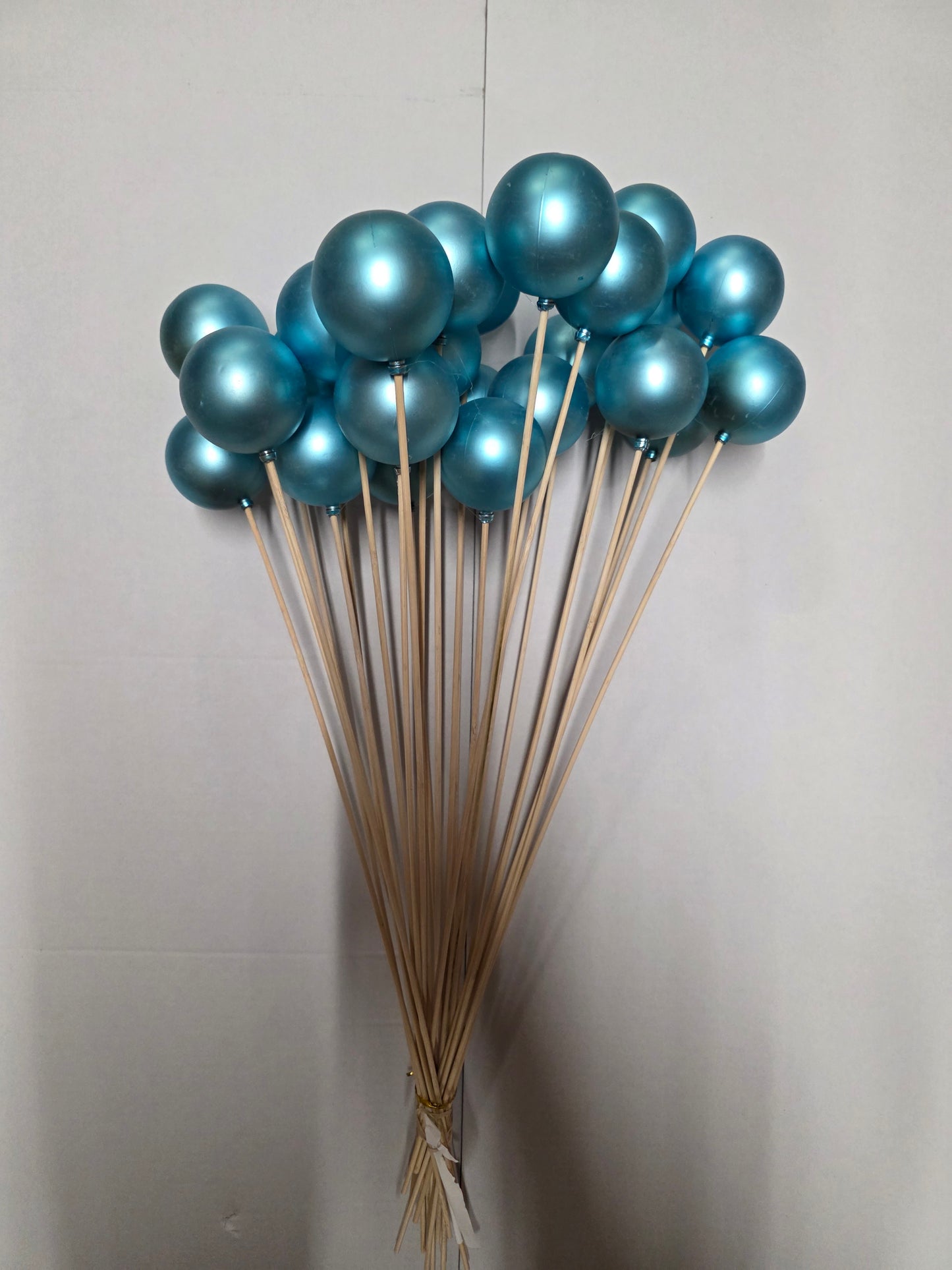 Pick Bauble 6cm Matt Blue 50cm (Pack of 25 pieces)
