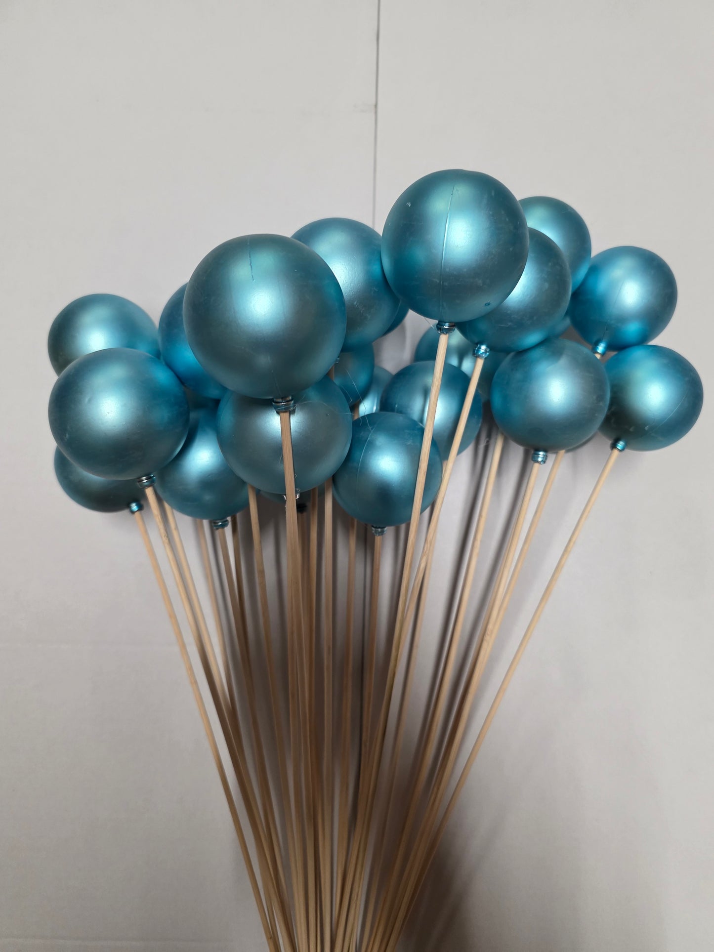 Pick Bauble 6cm Matt Blue 50cm (Pack of 25 pieces)