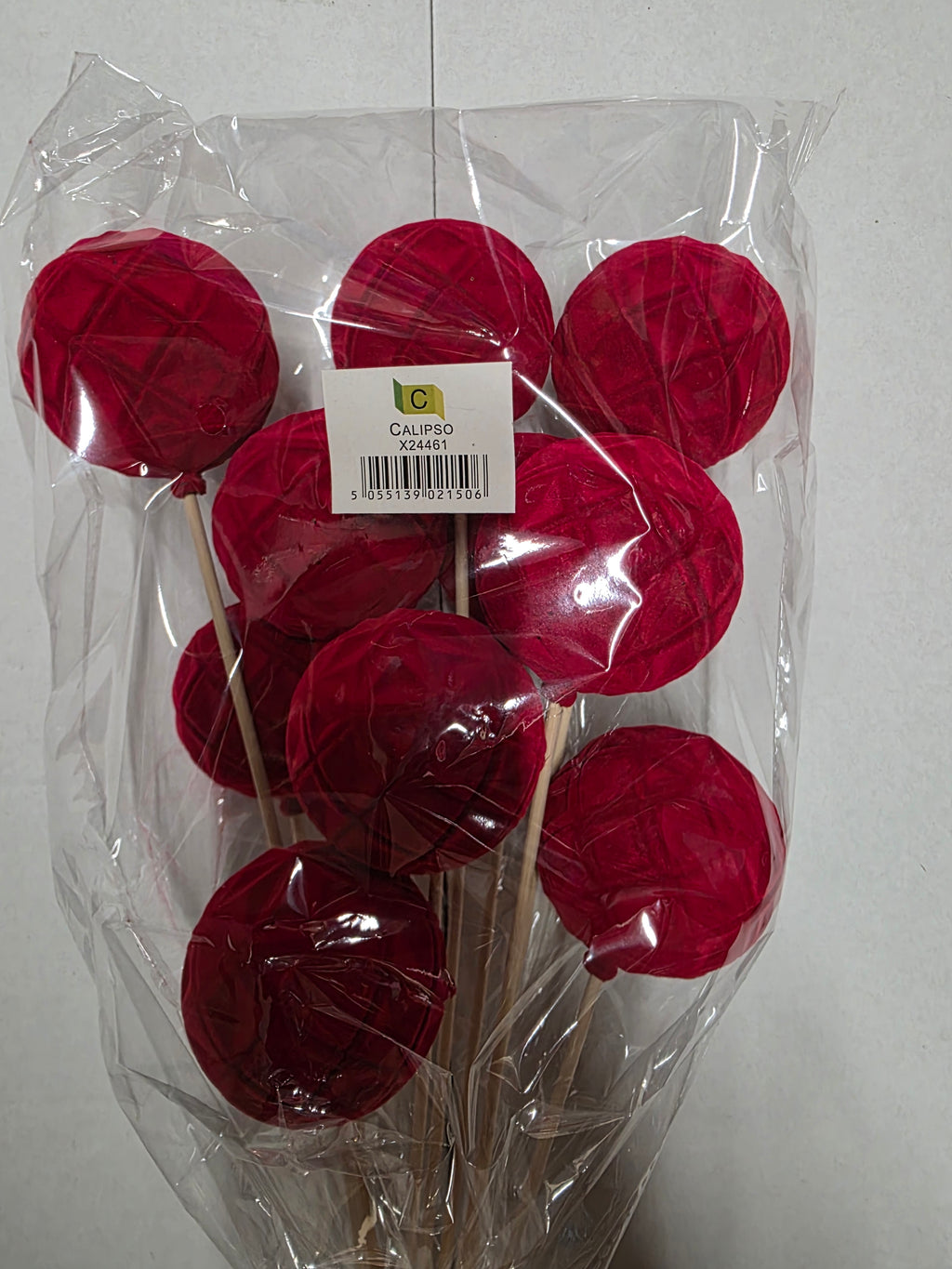 Pick Bauble Felt Red 50x6cm (Pack of 10 pieces)