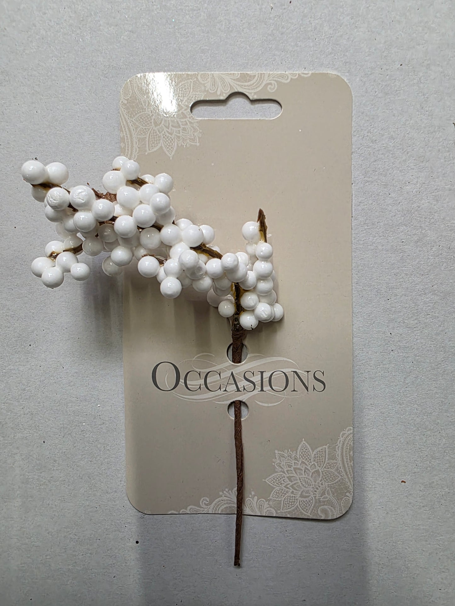 Pick Pepperberries White 20cm  (PACK OF 3)