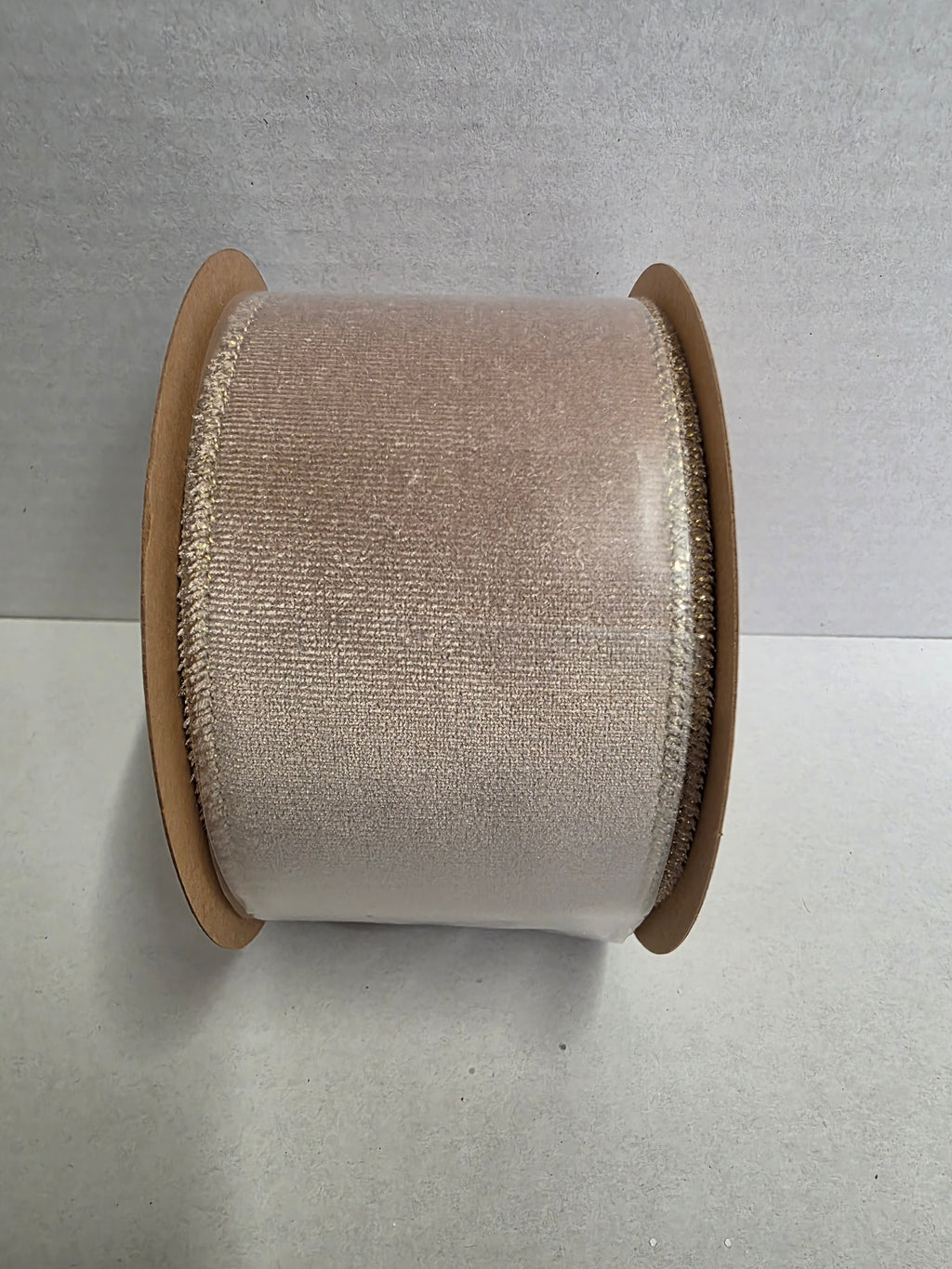 Ribbon Velvet Gold & Gold Back 63mmx10yrd
