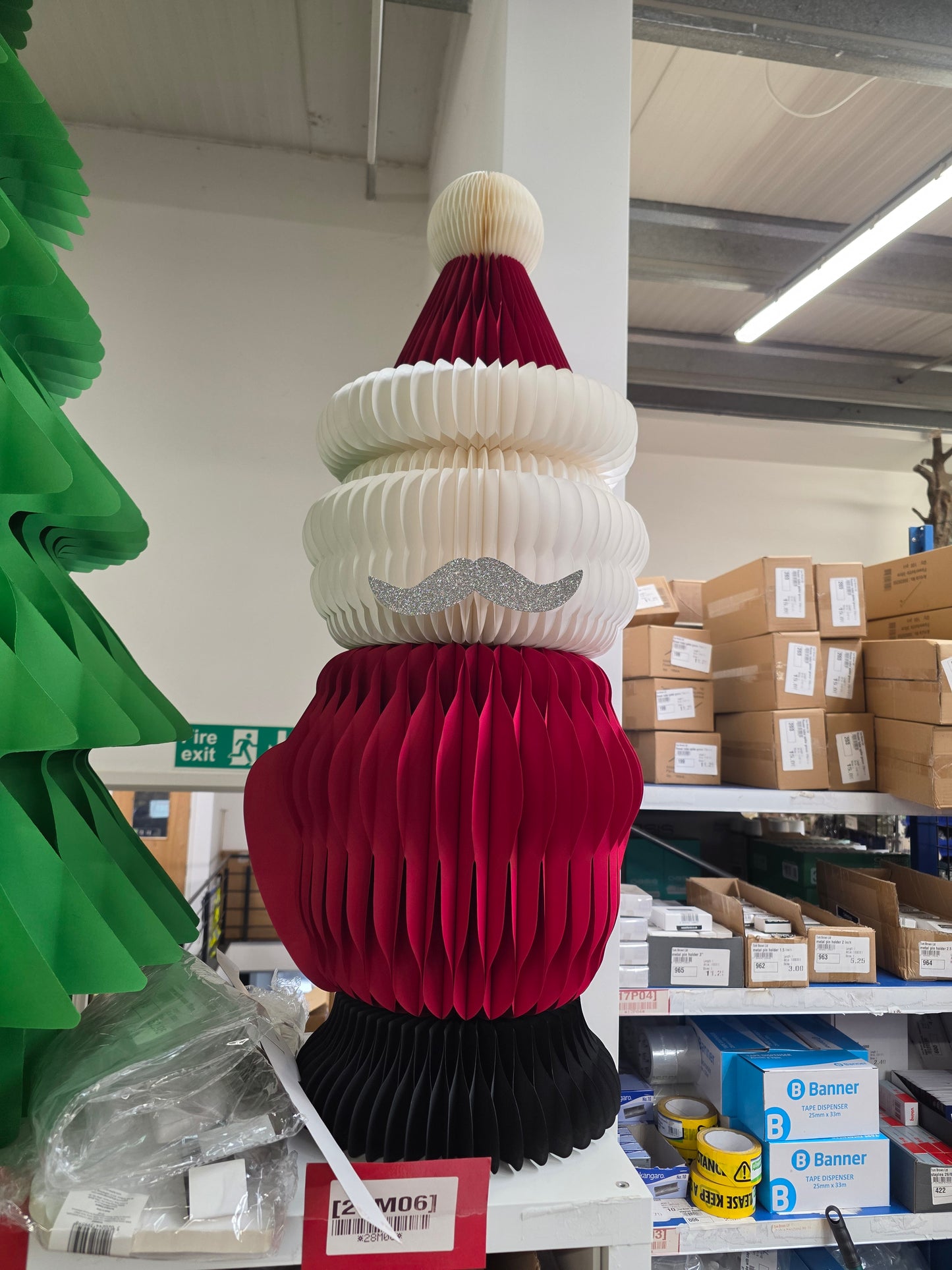 Paper Standing Santa 100cm