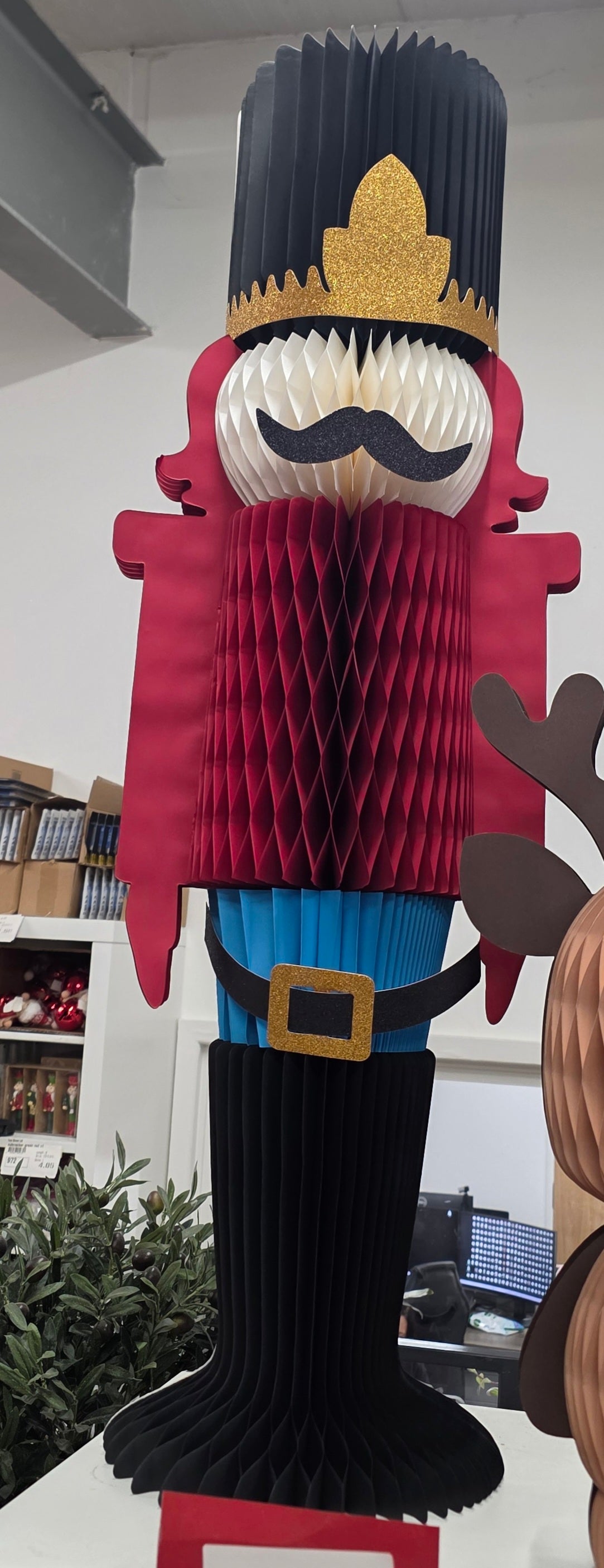 Paper Standing Nutcracker 100cm