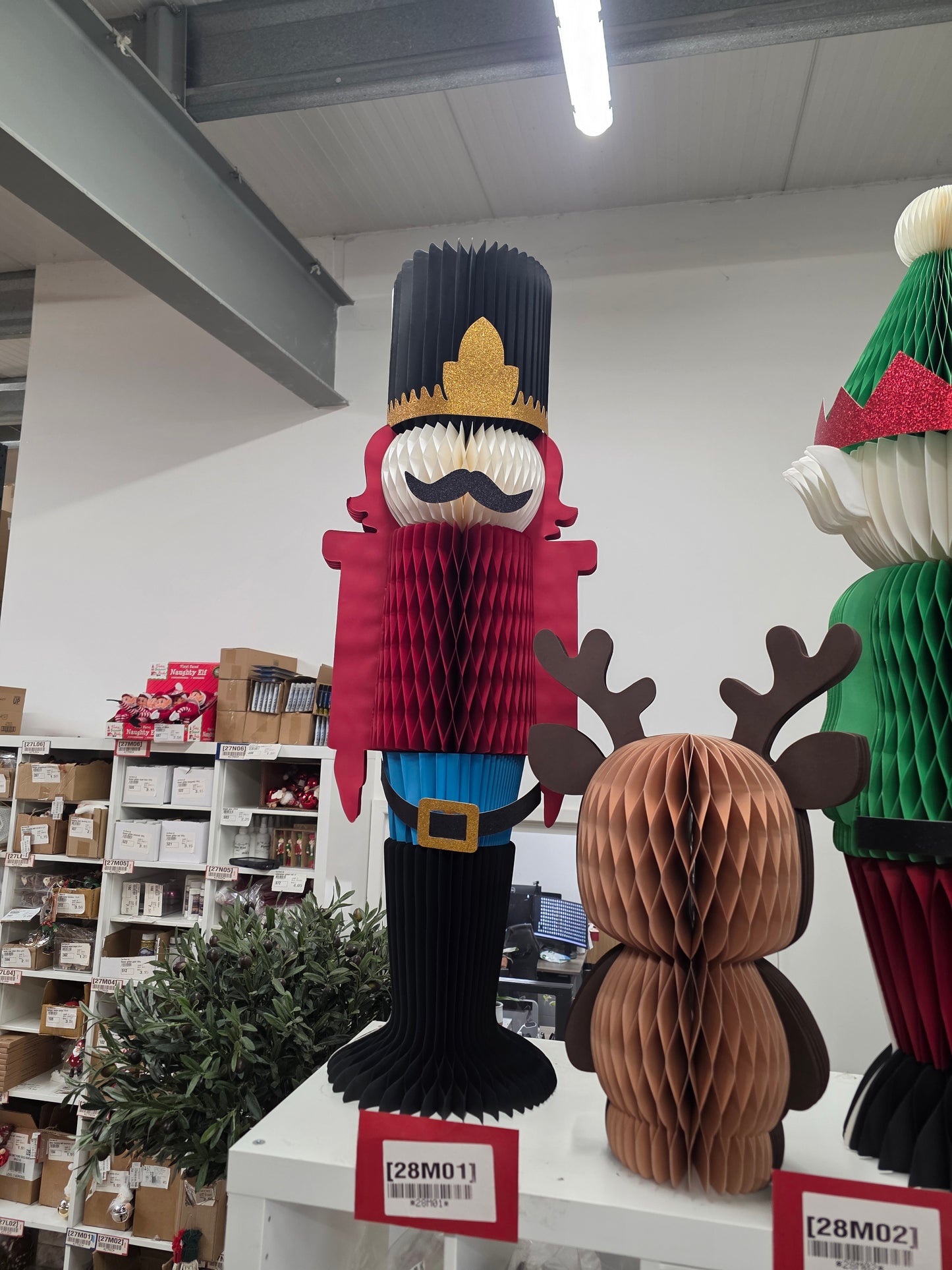 Paper Standing Nutcracker 100cm