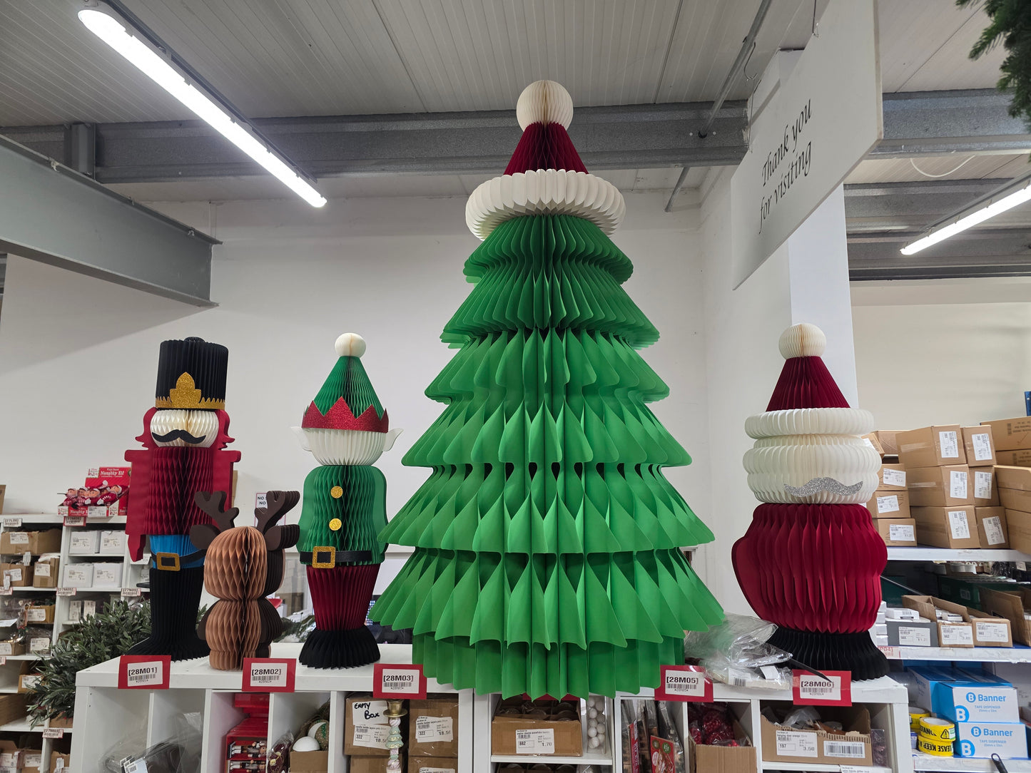 Paper Standing Santa 100cm