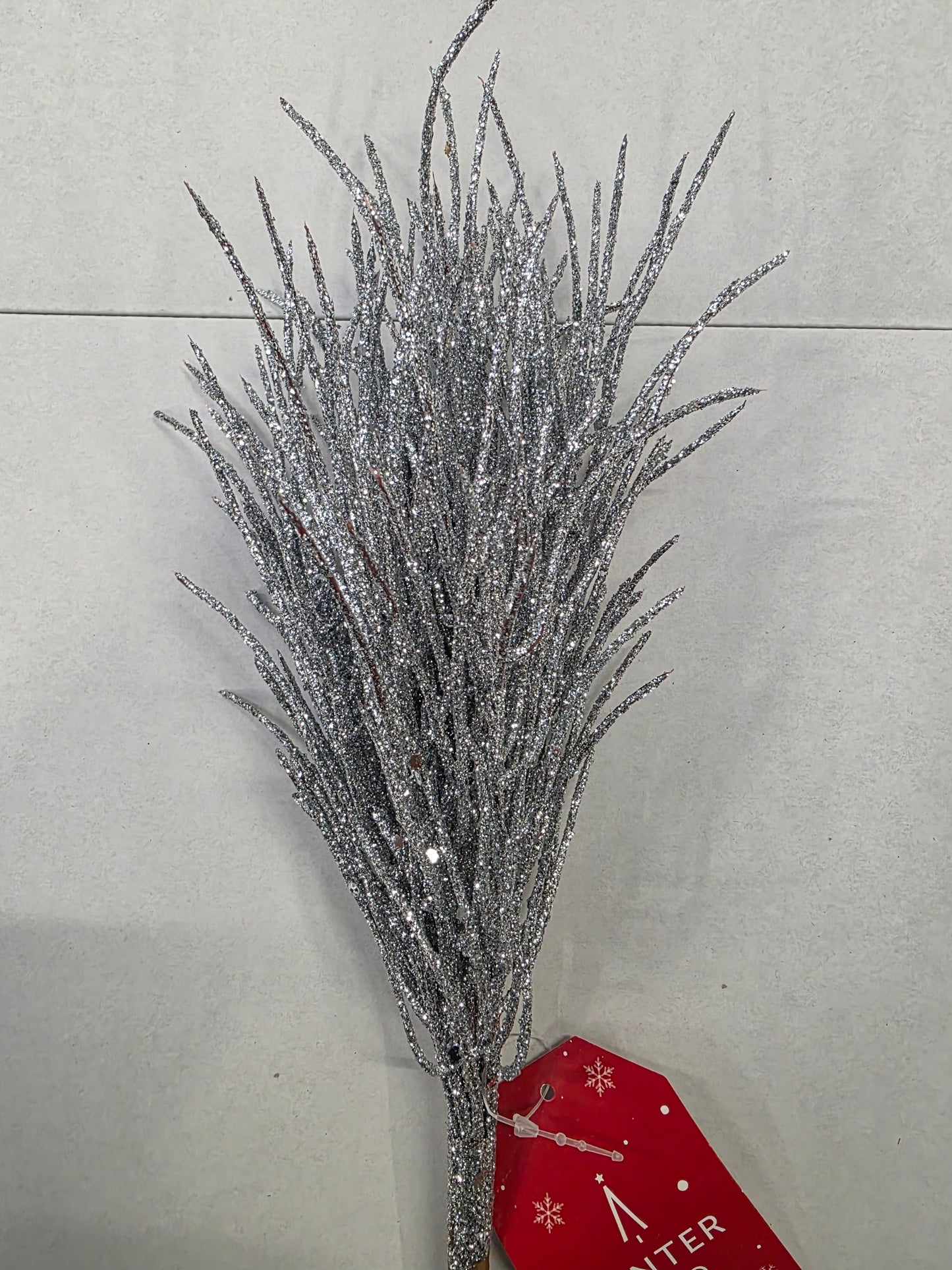 Grass Spray Silver 9cm