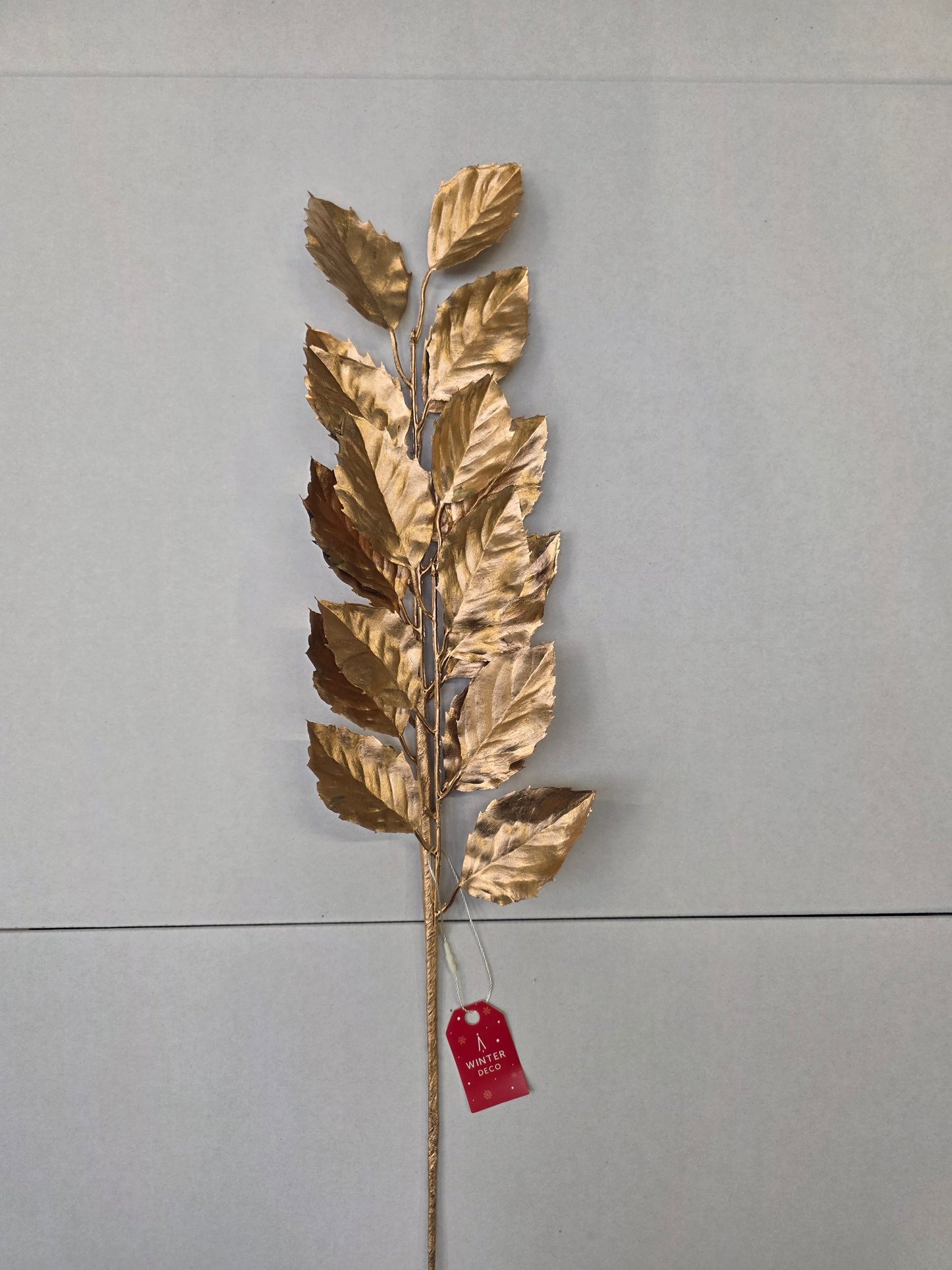 Metallic Birch Leaf Spray Gold