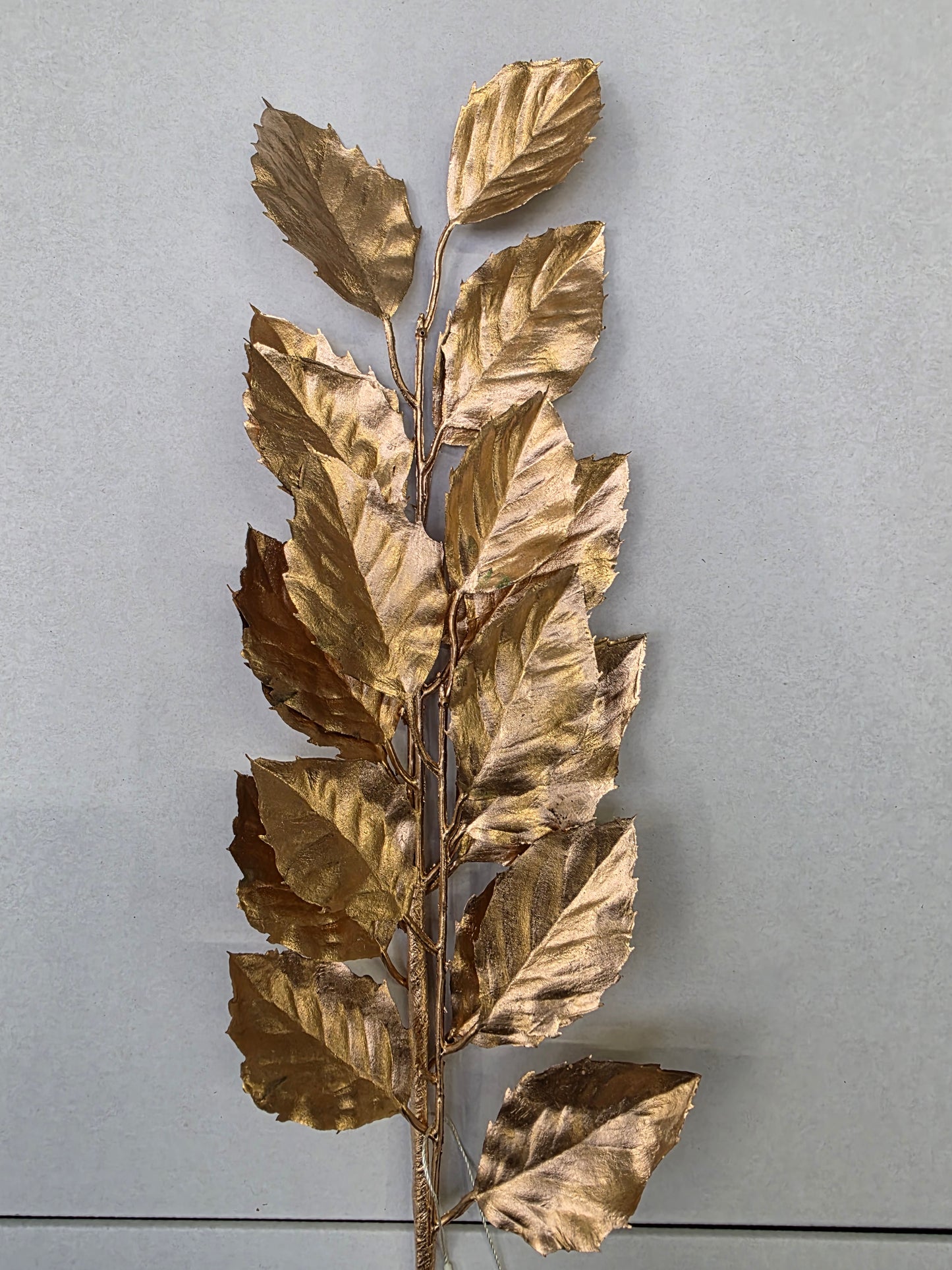 Metallic Birch Leaf Spray Gold