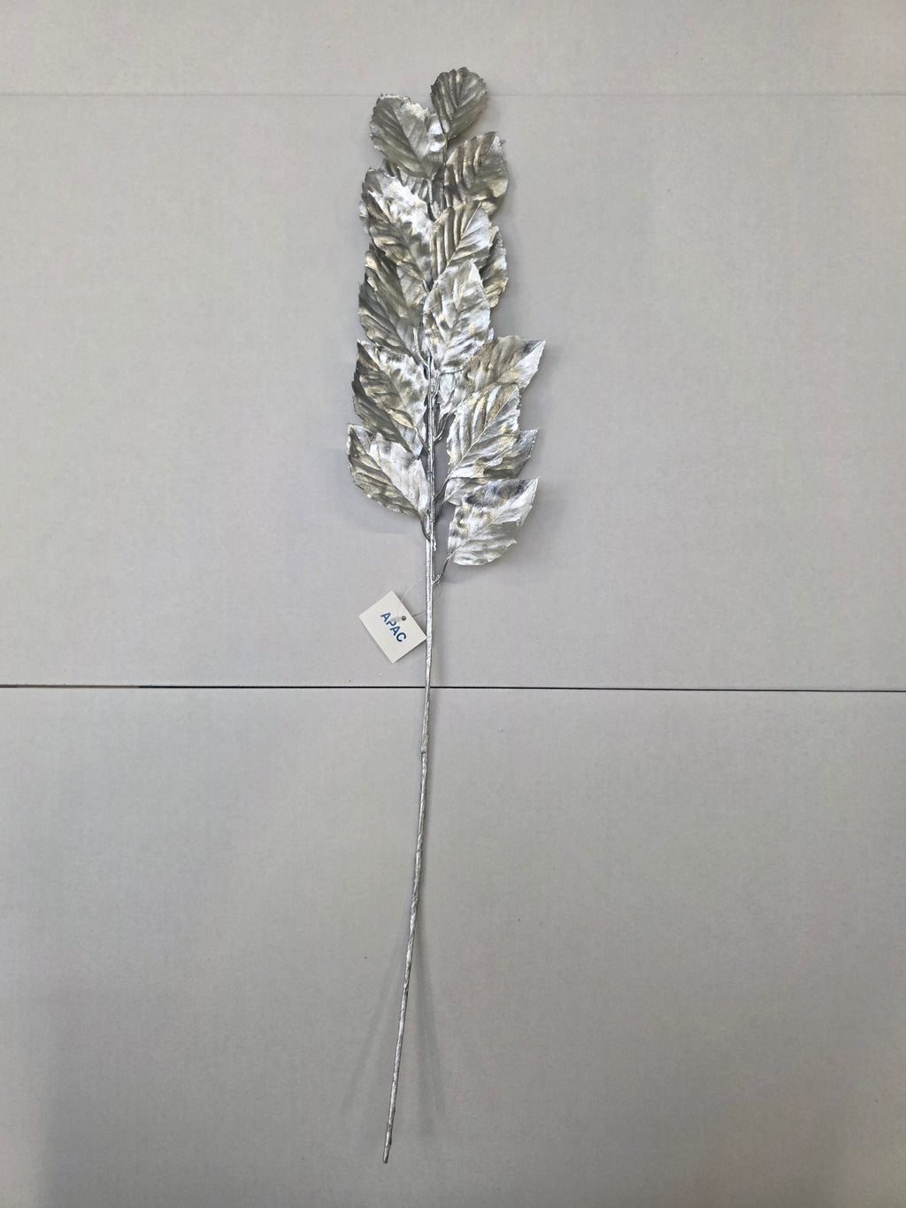Metallic Birch Leaf Spray Silver