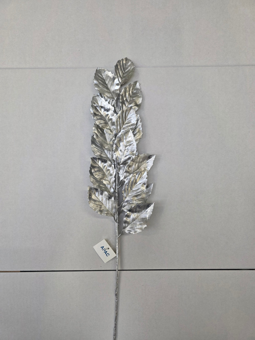 Metallic Birch Leaf Spray Silver
