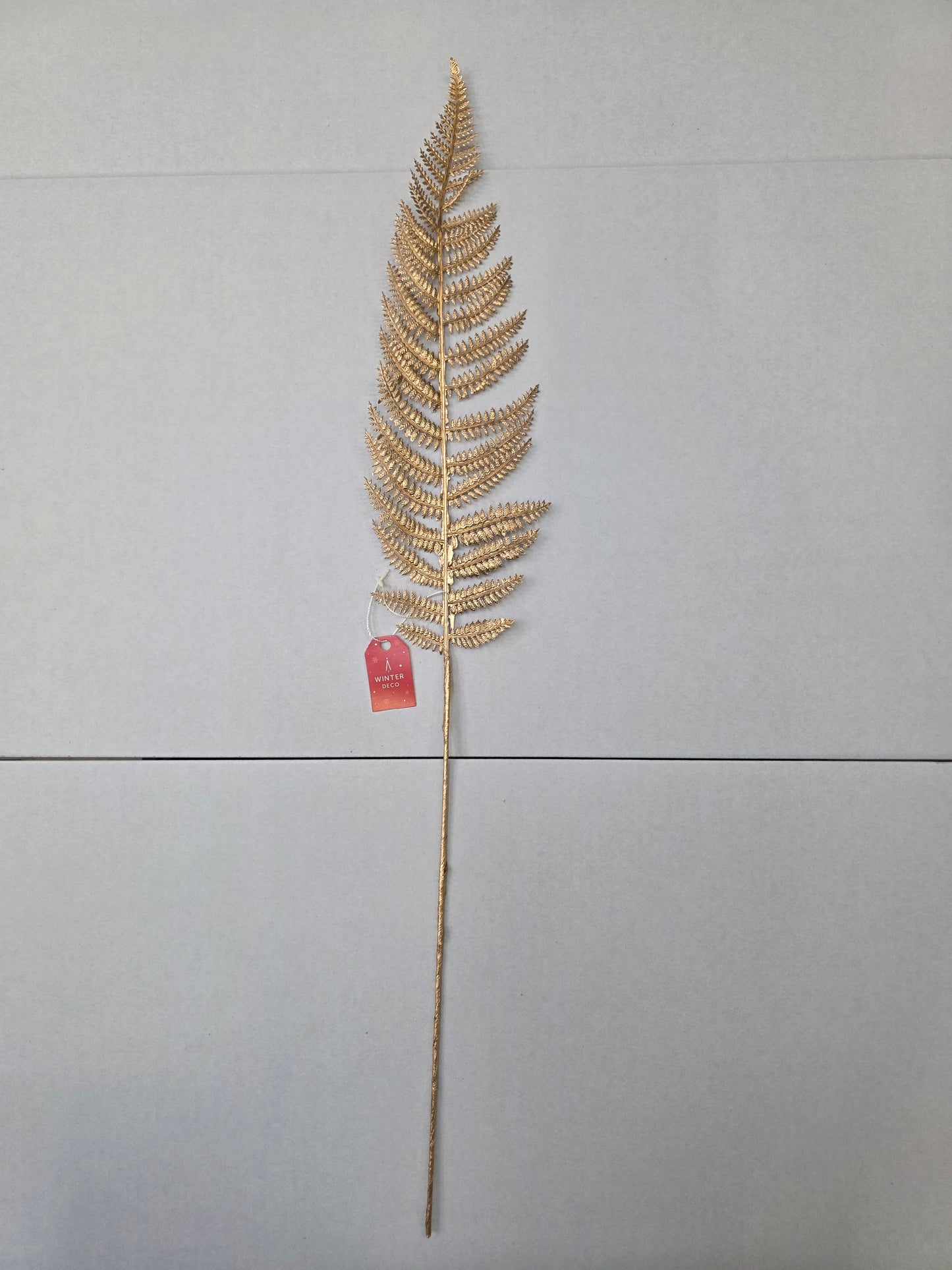 Metallic Fern Leaf Stem Gold  (PACK OF 3)