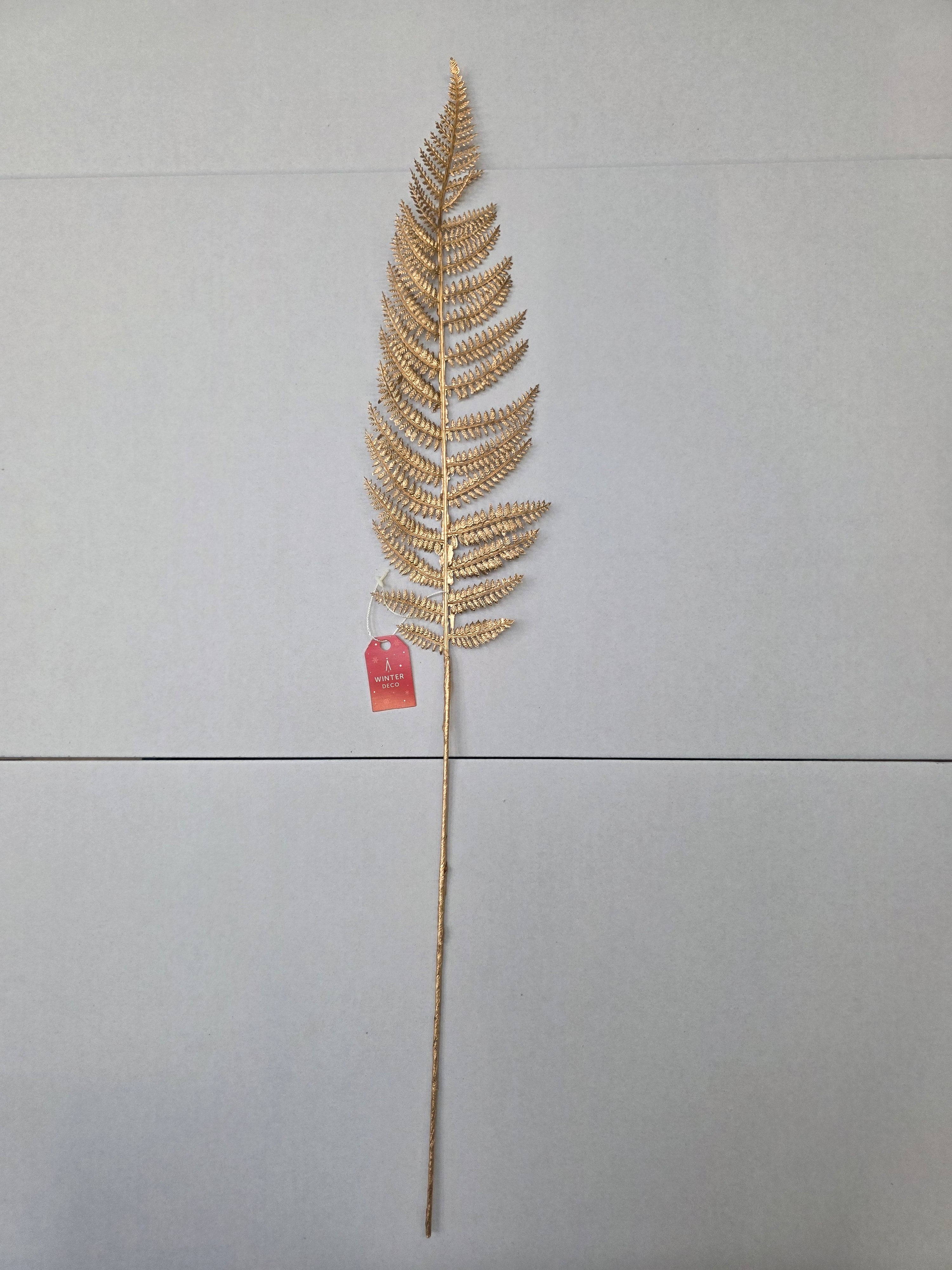 Metallic Fern Leaf Stem Gold  (PACK OF 3)
