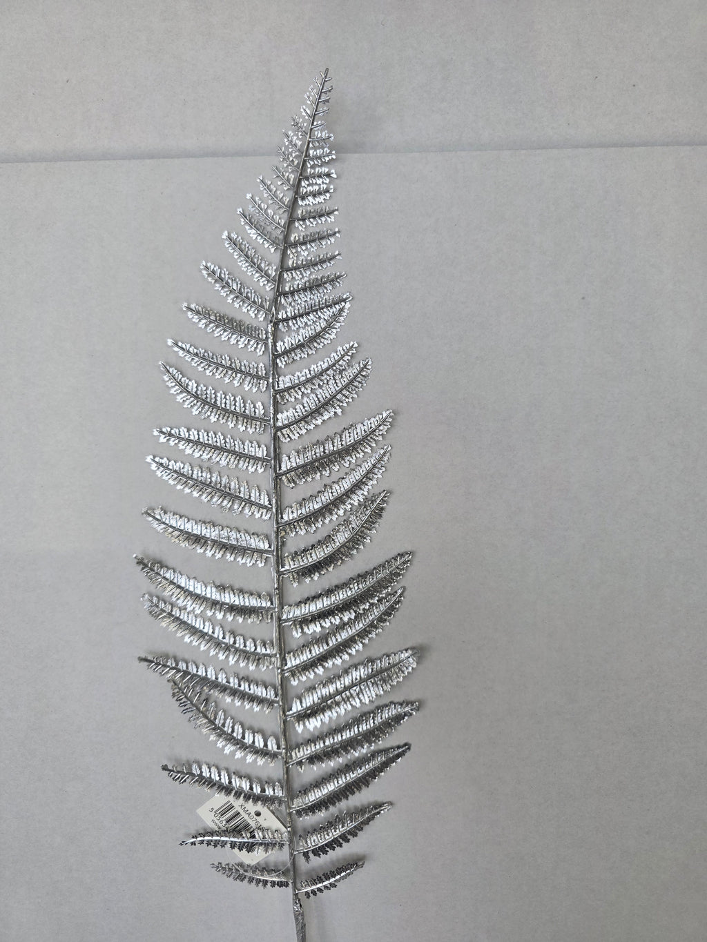 Metallic Fern Leaf Stem Silver  (PACK OF 3)