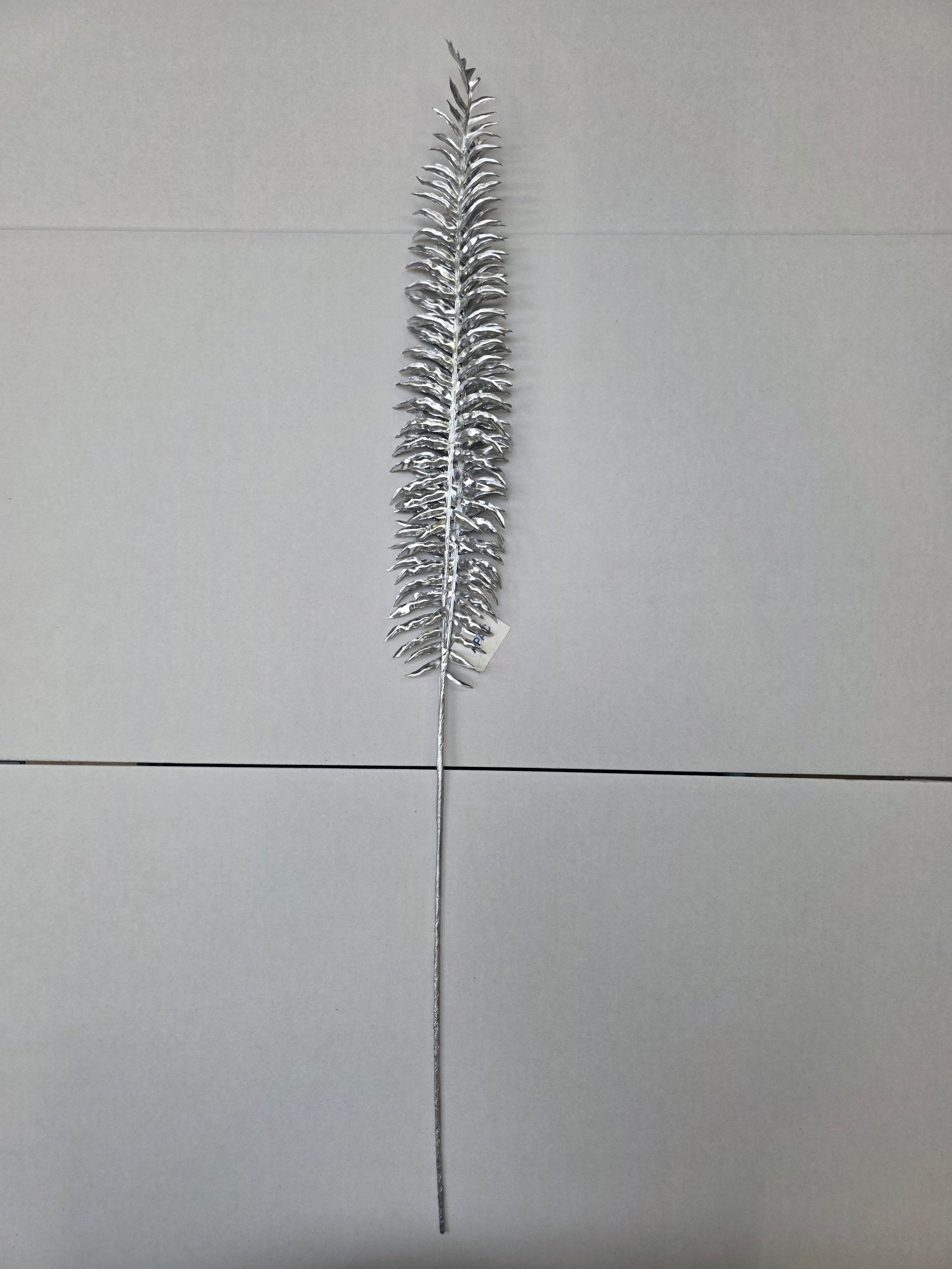 Metallic Fern Spray X 3 Silver