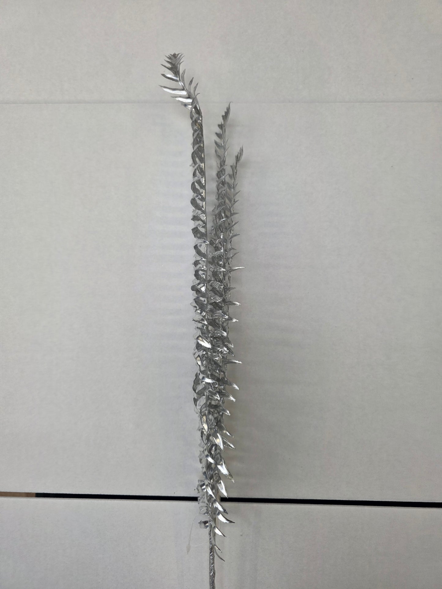 Metallic Fern Spray X 3 Silver