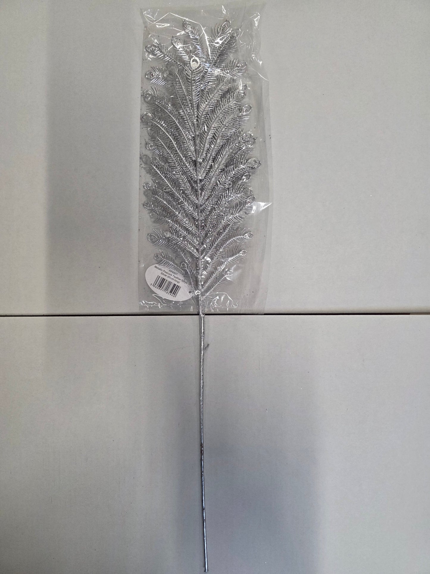 Peacock Feather Spray Metallic Gold 60cm  (PACK OF 2)